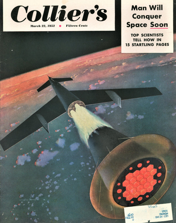 Man Will Conquer Space- Collier's Weekly - Authentic Vintage Cover Art