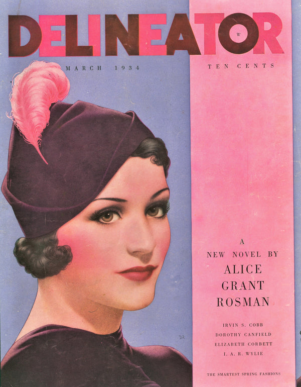 Spring Fashions- Delineator Magazine - Authentic Vintage Cover Art