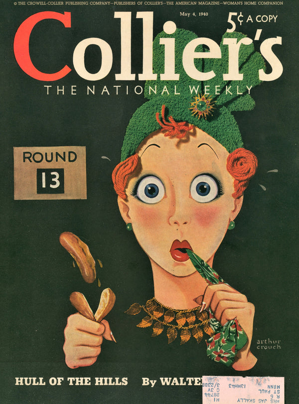Hull of the Hills- Collier's Weekly - Authentic Vintage Cover Art