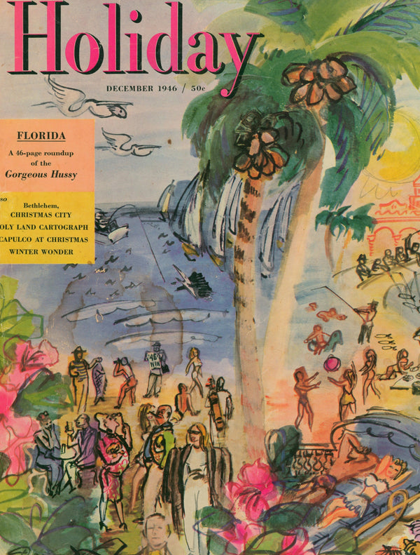 Florida- Holiday Magazine - Authentic Vintage Cover Art