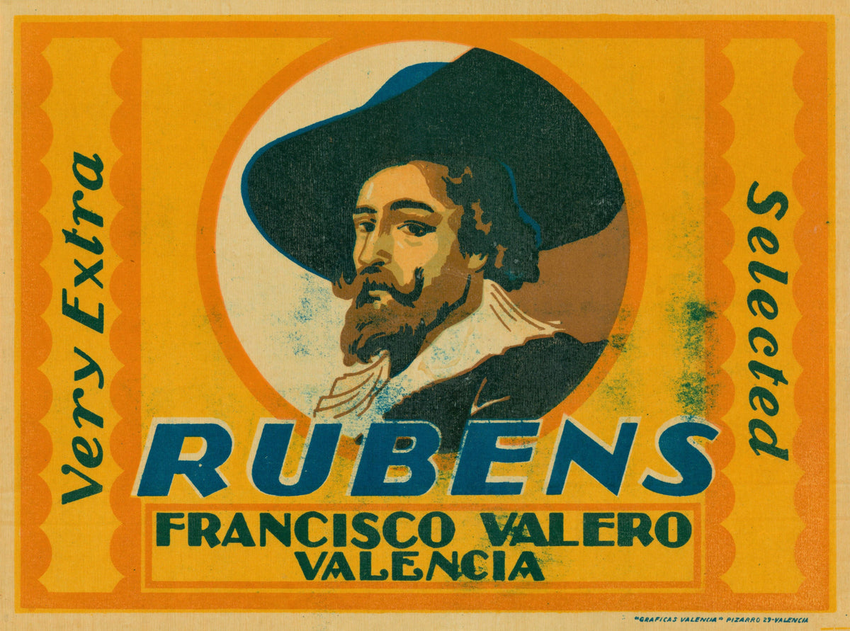 Spanish Crate Label 1-11 - Authentic Vintage Antique Print