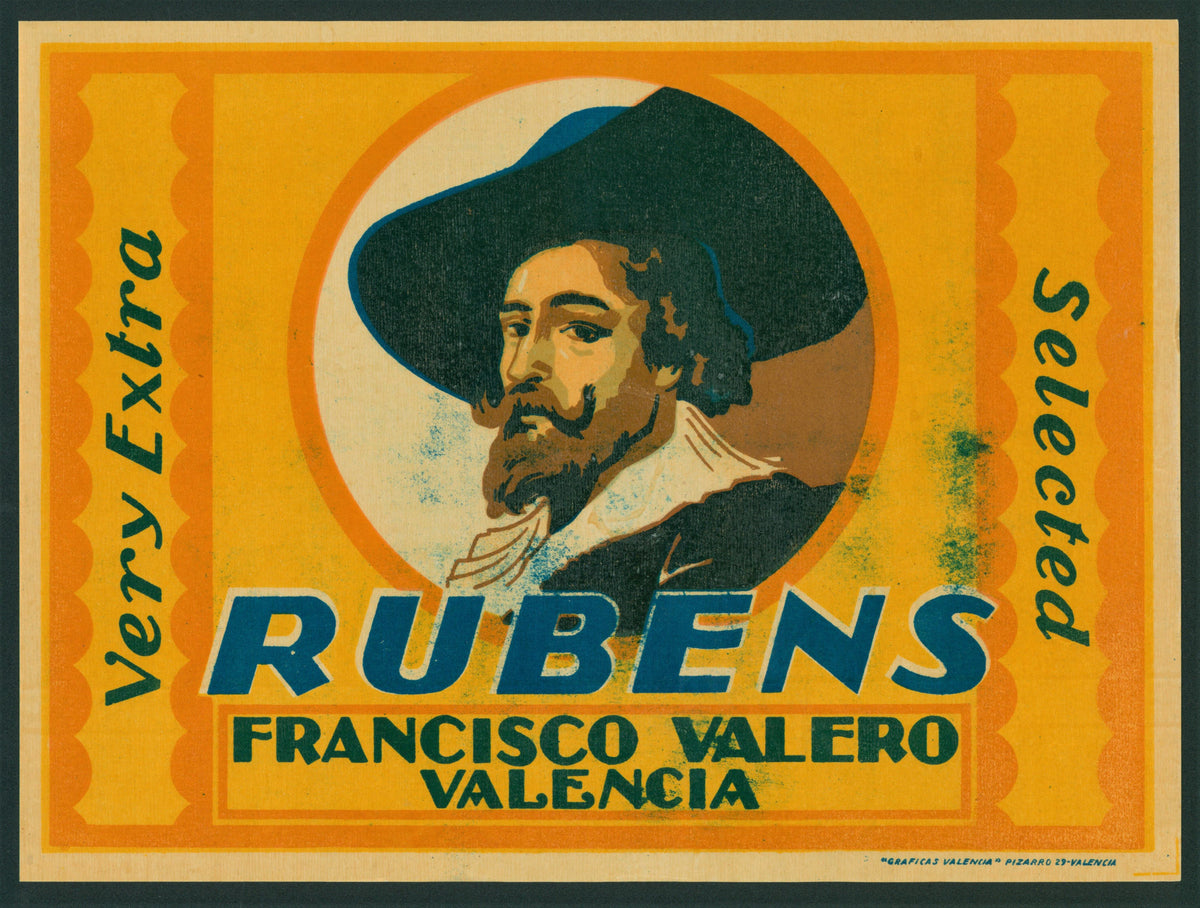 Spanish Crate Label 1-11 - Authentic Vintage Antique Print