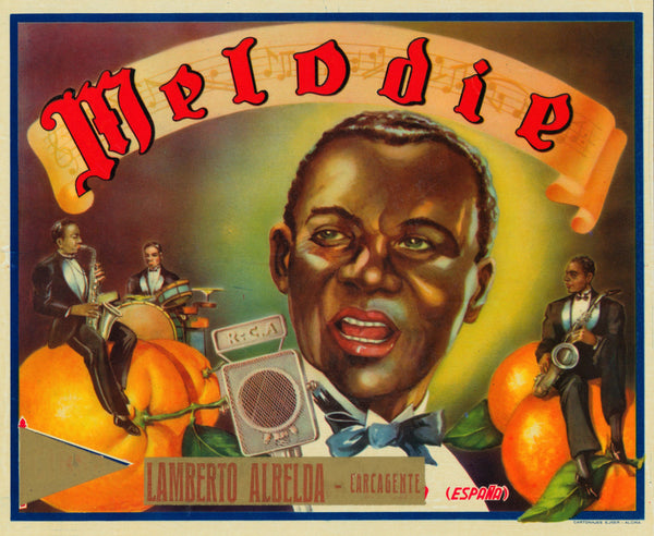 Melodie- Spanish Crate Label - Authentic Vintage Product Label