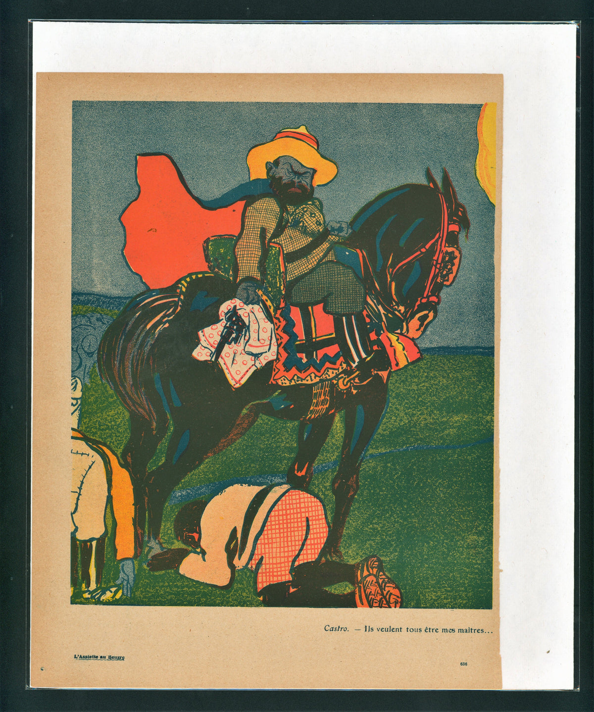 l&#39;Assassin- French Satirical Comic - Authentic Vintage Antique Print
