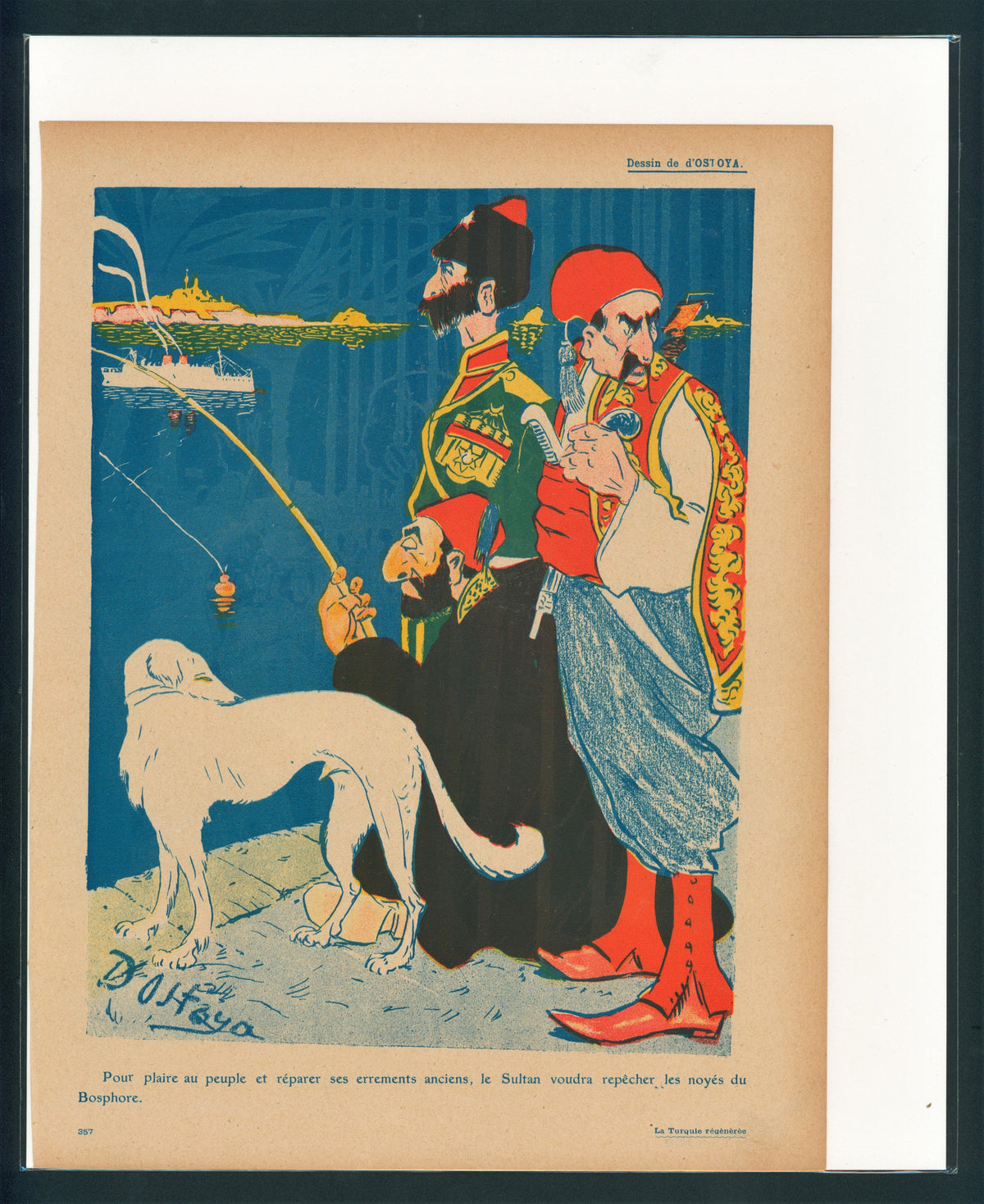 Les Siriens- French Satirical Comic - Authentic Vintage Antique Print