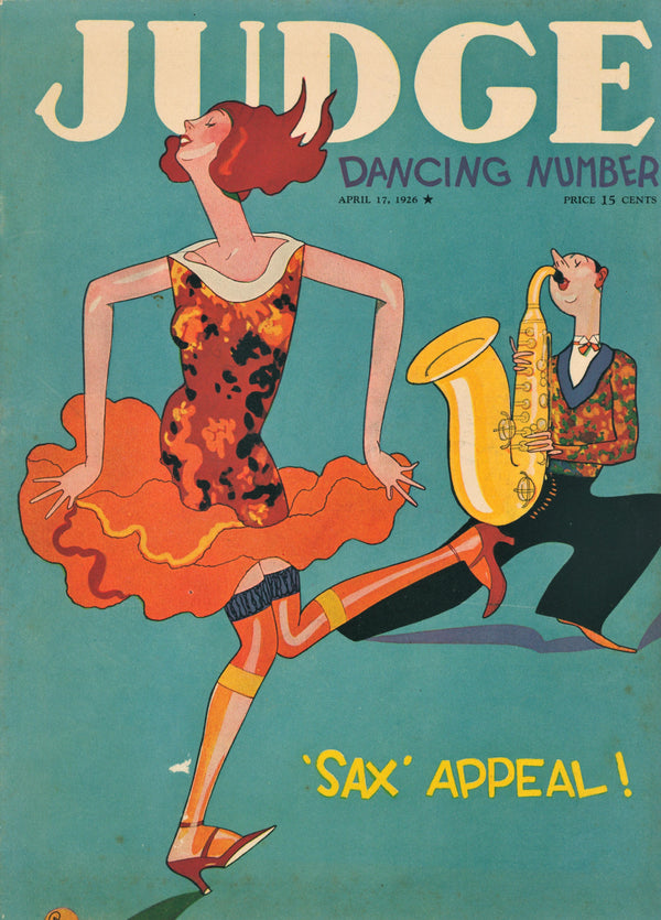 Sax Appeal- Judge Magazine - Authentic Vintage Cover Art
