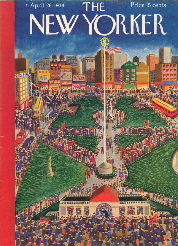 Union Square- The New Yorker - Authentic Vintage Cover Art