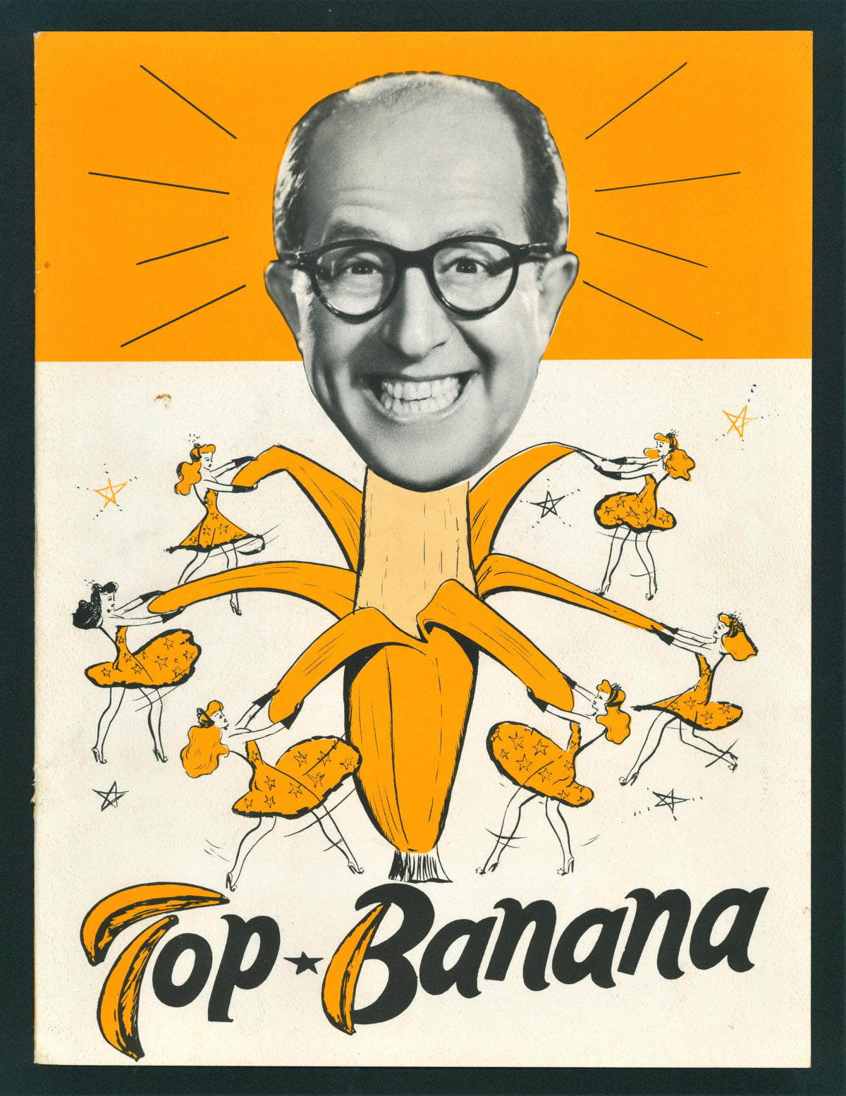 Top Banana- Playbill - Authentic Vintage Antique Print