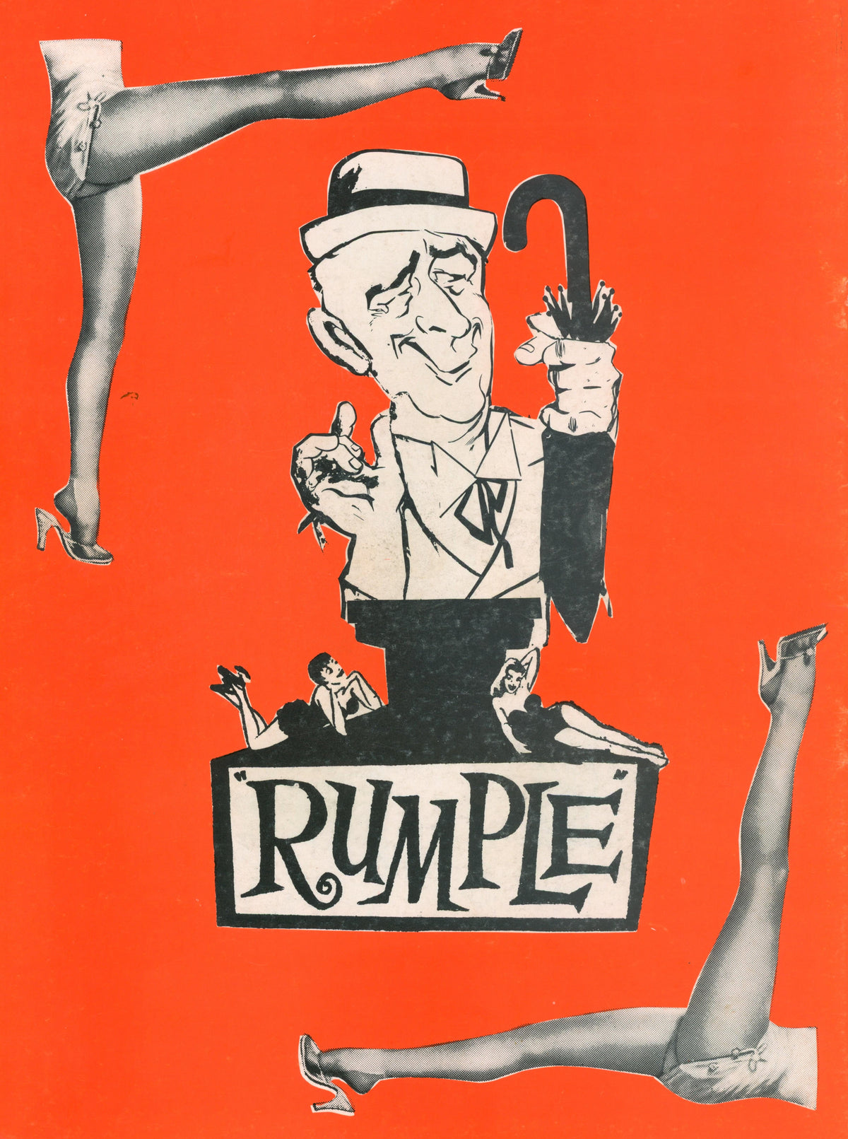 Rumple- Playbill - Authentic Vintage Antique Print