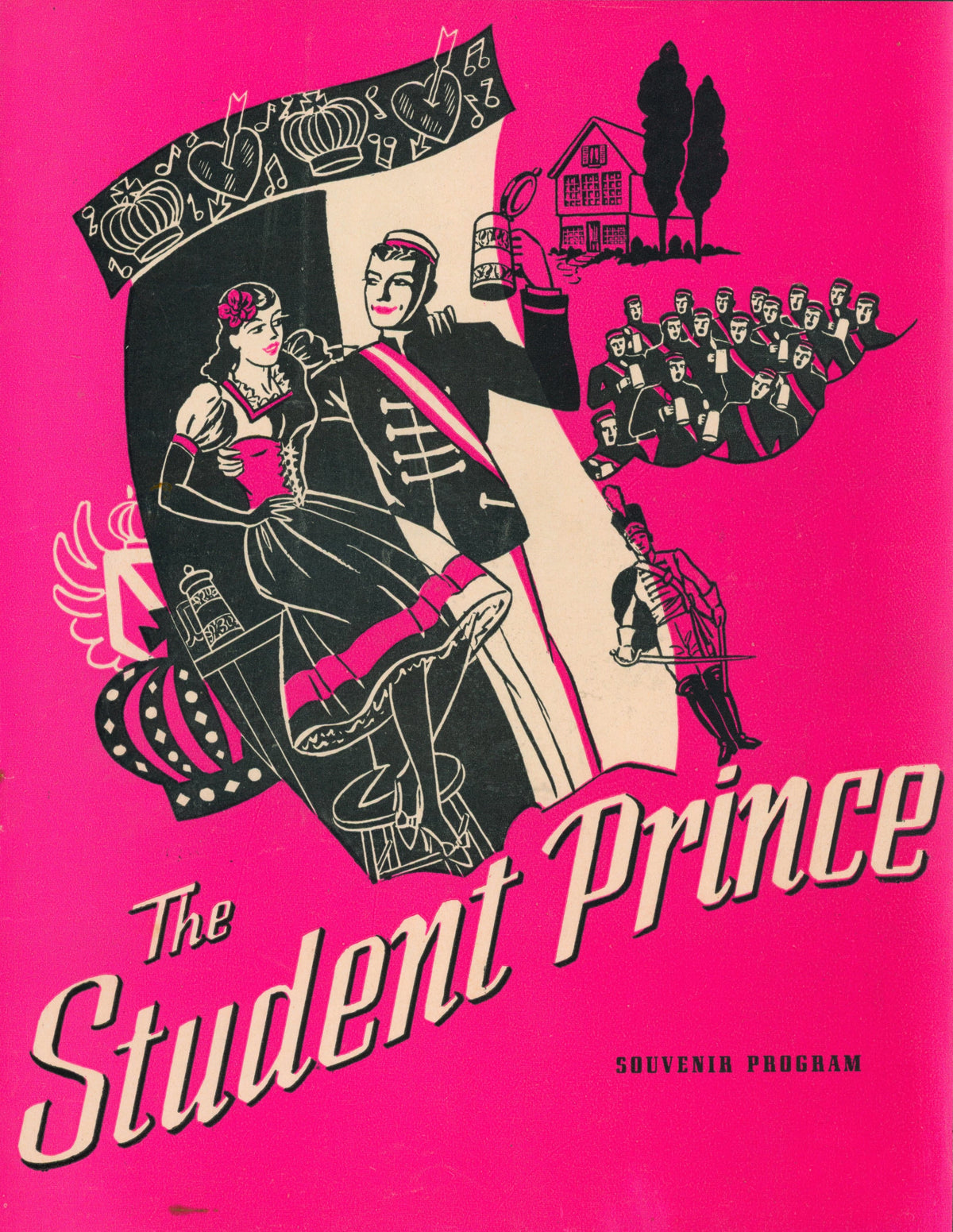 The Student Prince- Playbill - Authentic Vintage Antique Print