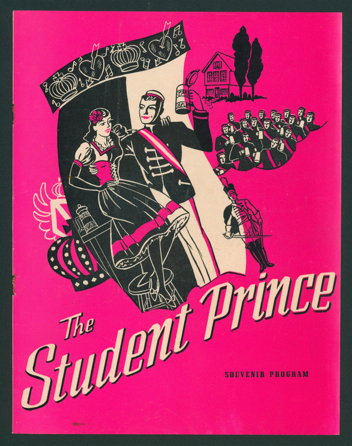 The Student Prince- Playbill - Authentic Vintage Antique Print