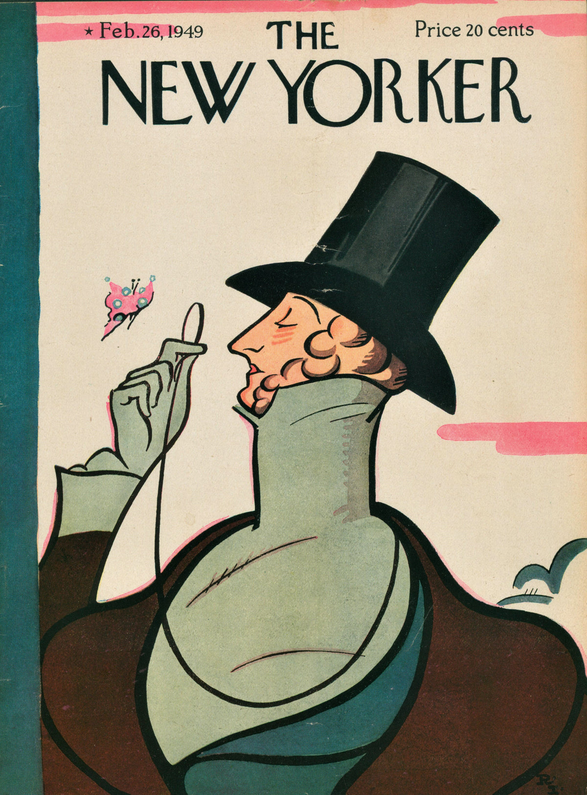 New Yorker Magazine Cover_15 - Authentic Vintage Antique Print