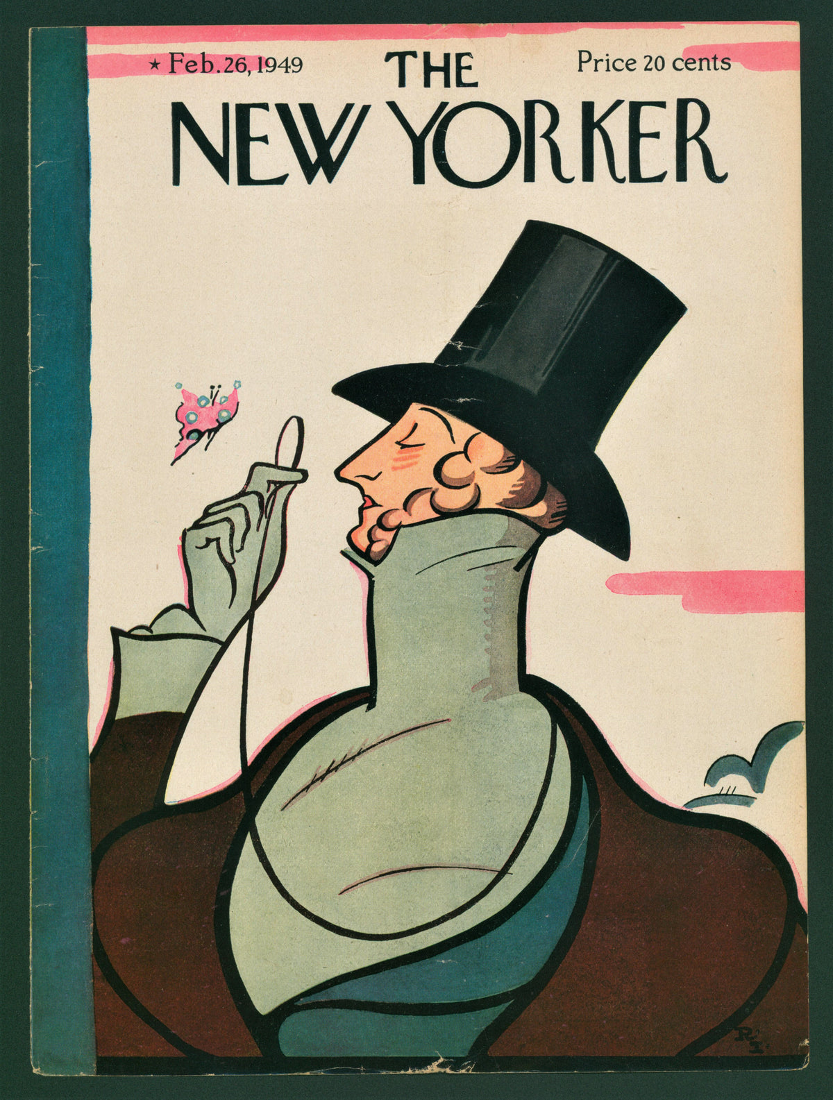 New Yorker Magazine Cover_15 - Authentic Vintage Antique Print