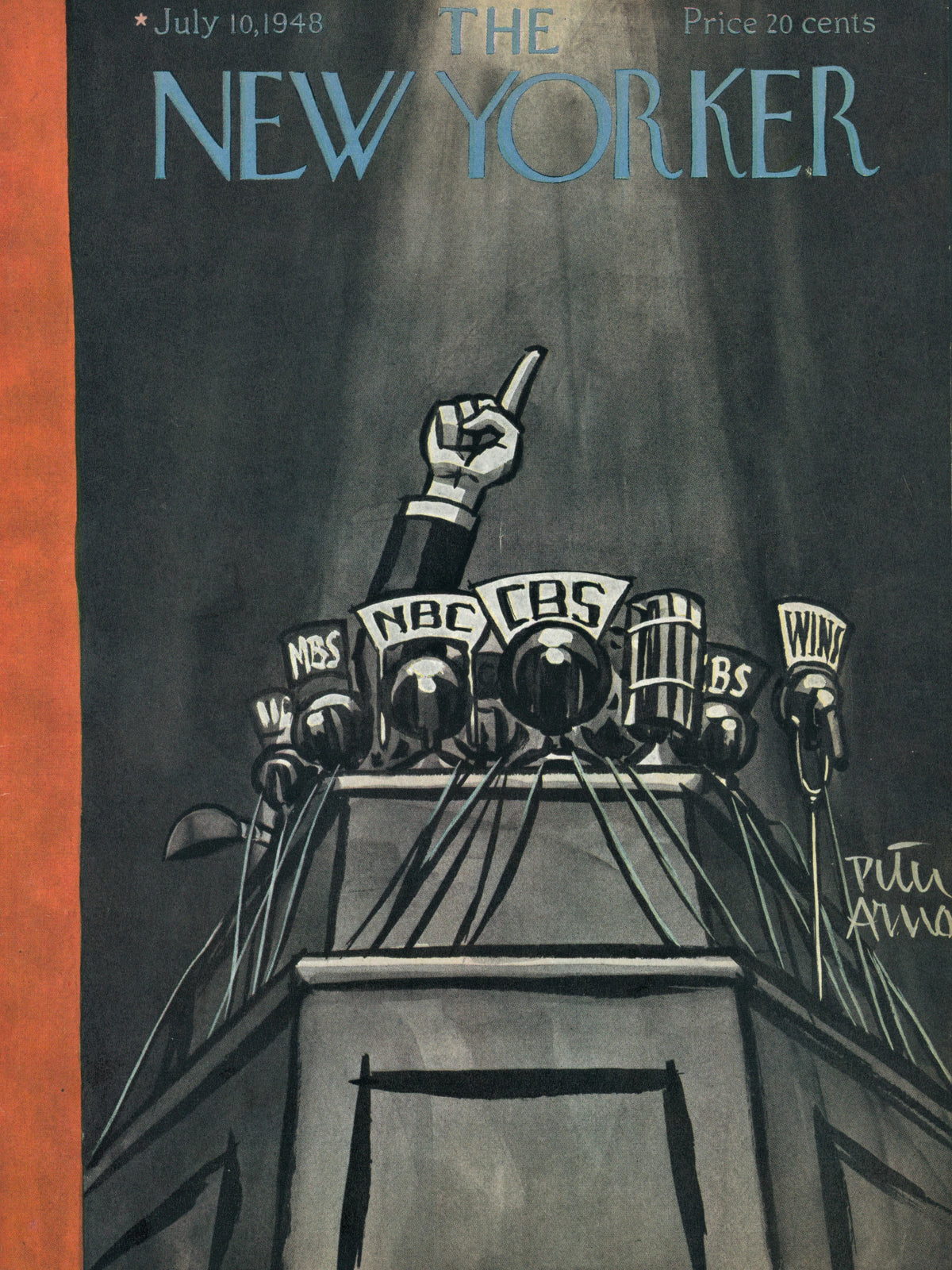 New Yorker Magazine Cover_13 - Authentic Vintage Antique Print