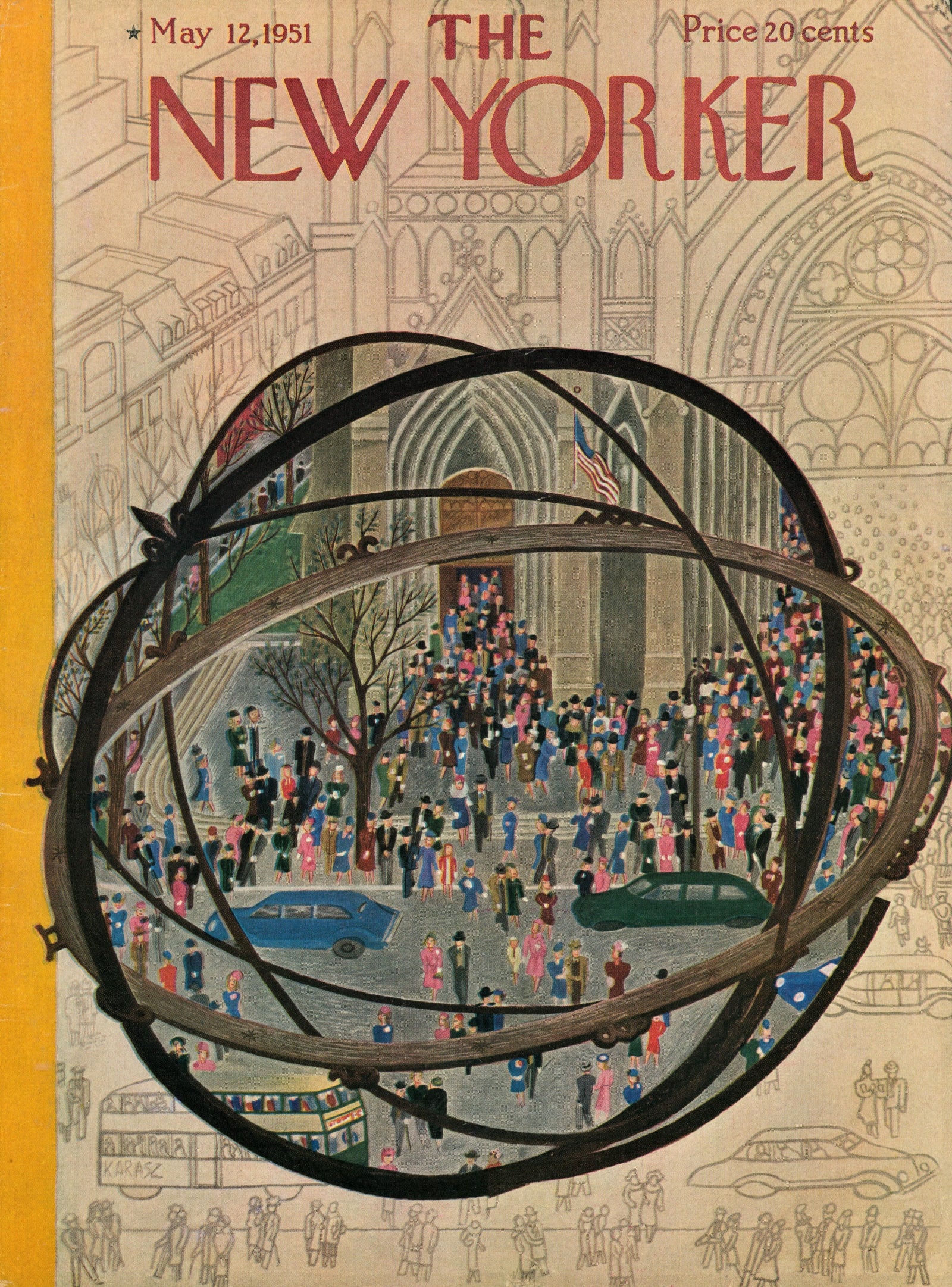 New Yorker Magazine Cover_8 - Authentic Vintage Antique Print