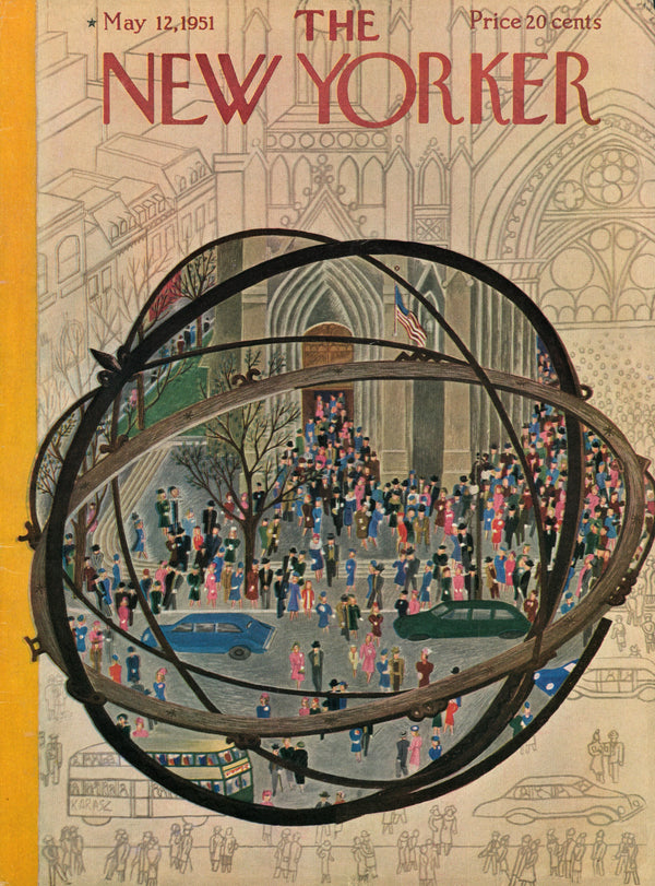 St. Patrick's Cathedral- The New Yorker - Authentic Vintage Cover Art
