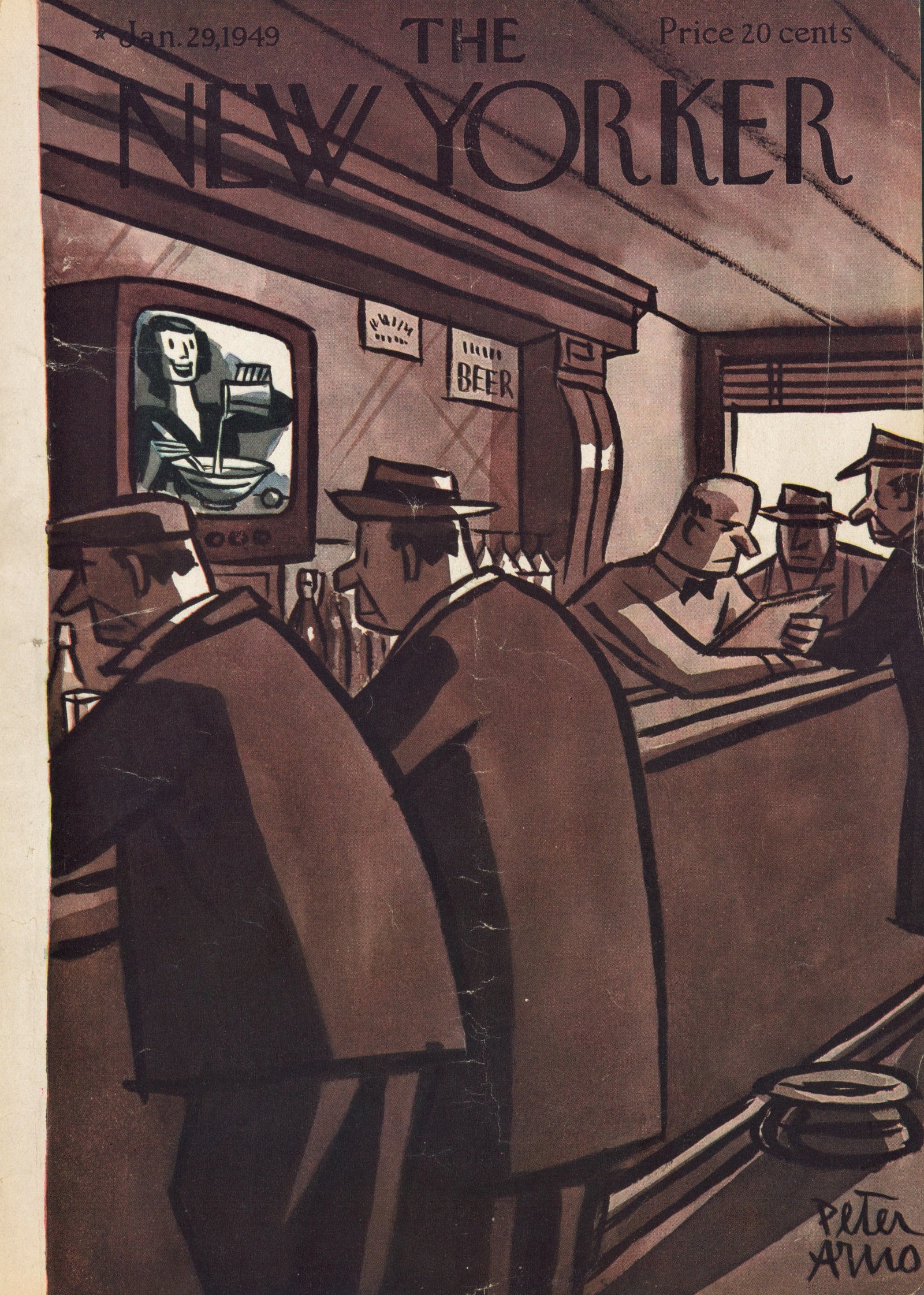 New Yorker Magazine Cover_3 - Authentic Vintage Antique Print