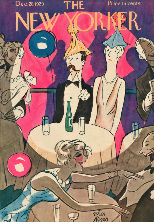 Birthday Dinner- The New Yorker - Authentic Vintage Cover Art