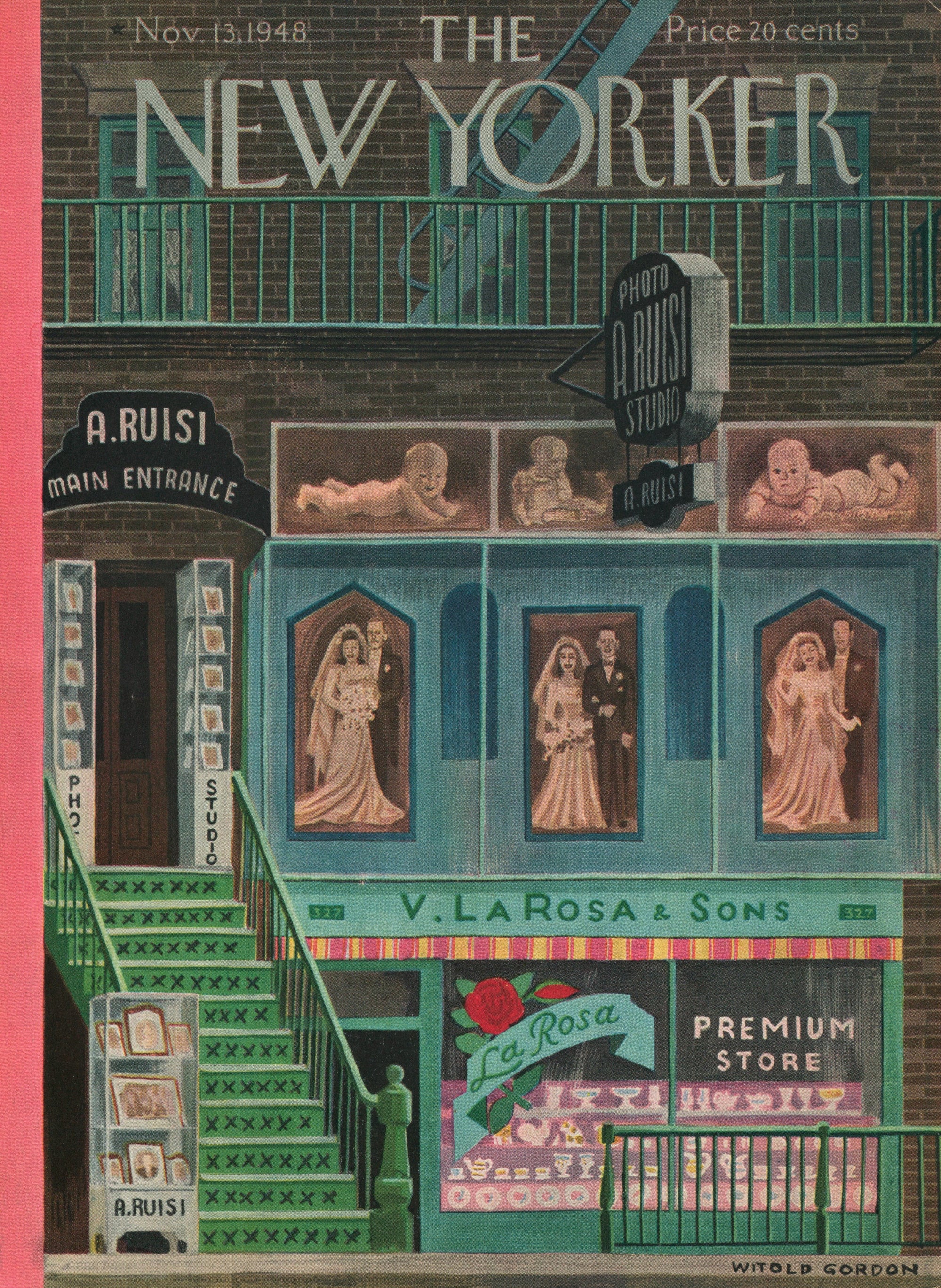 Gone Shopping- The New Yorker - Authentic Vintage Antique Print