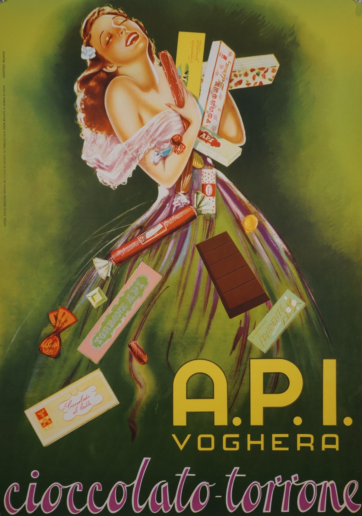 A.P.I. Voghera - Authentic Vintage Poster
