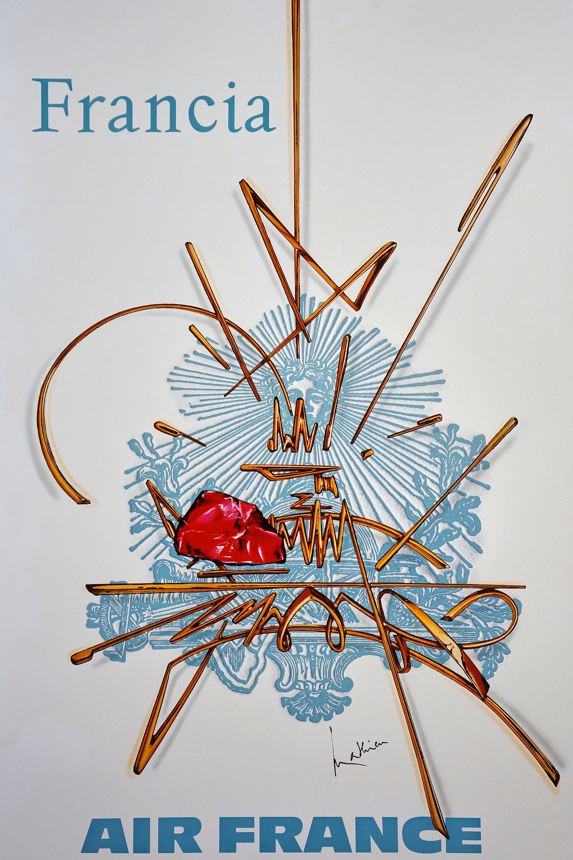 Air France "Francia" - Authentic Vintage Poster