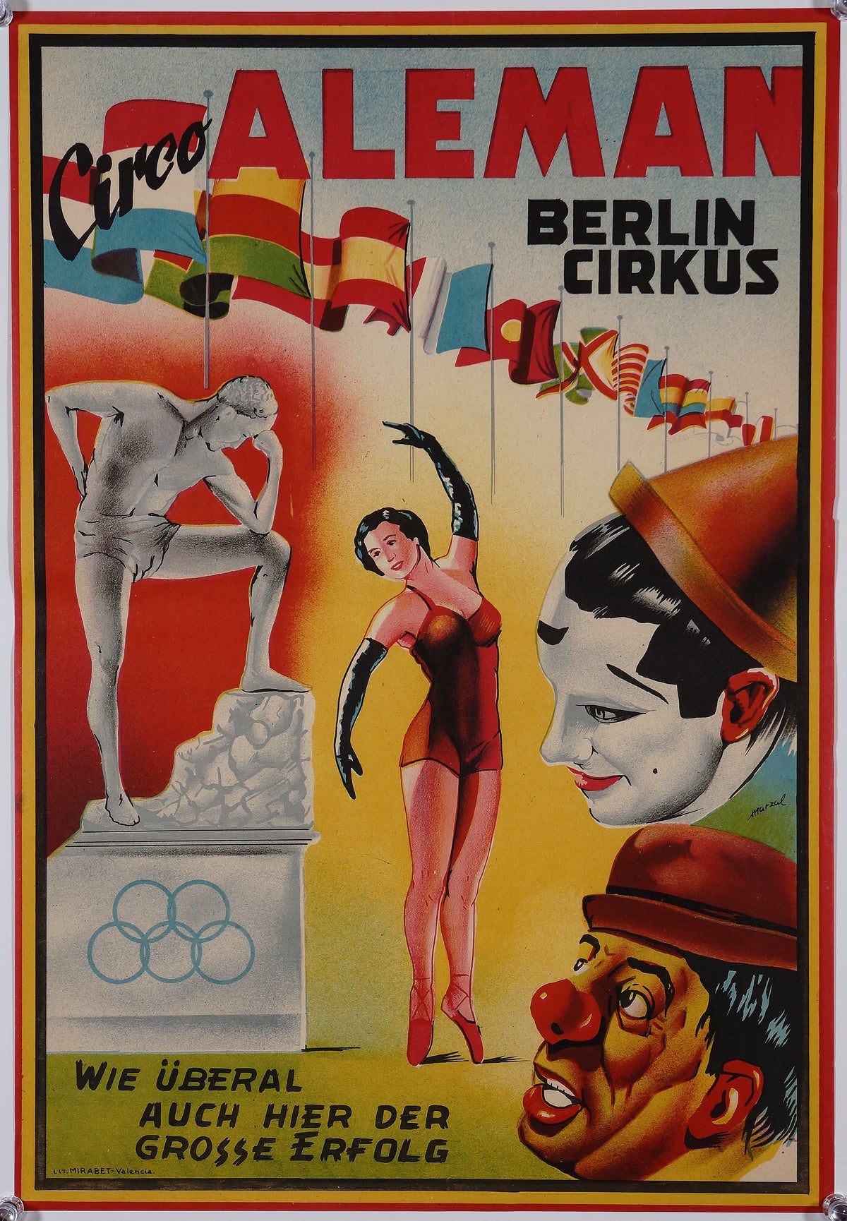 Aleman Berlin Cirkus - Authentic Vintage Poster