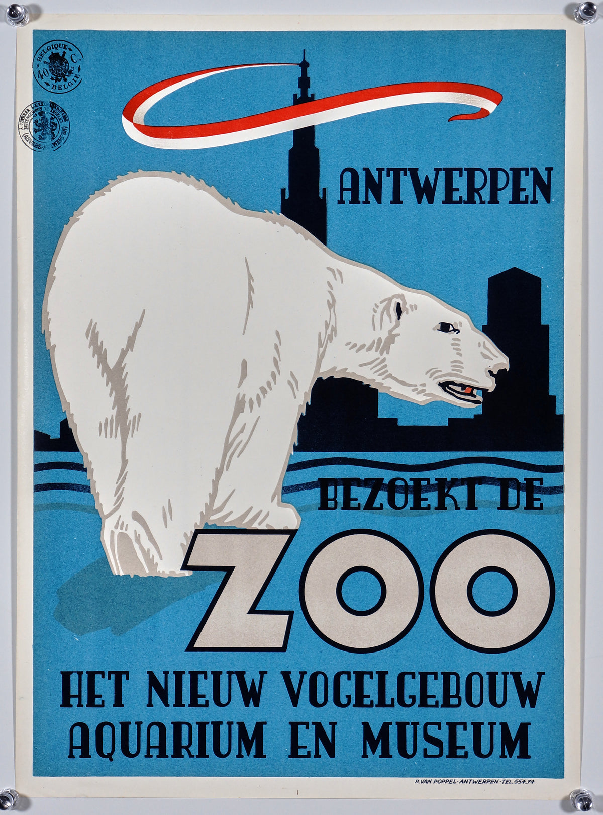 Antwerpen Zoo - Authentic Vintage Poster