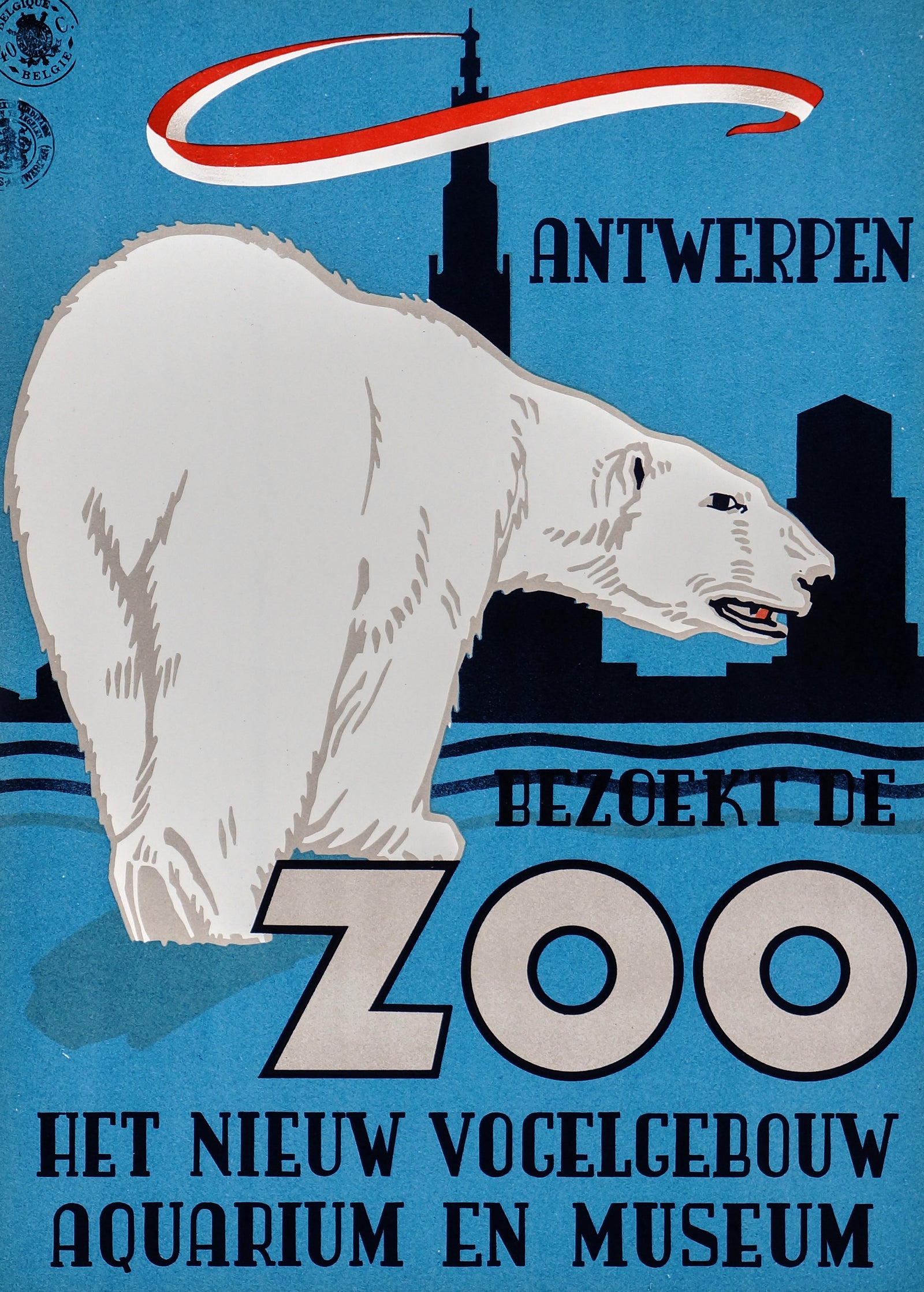 Antwerpen Zoo - Authentic Vintage Poster