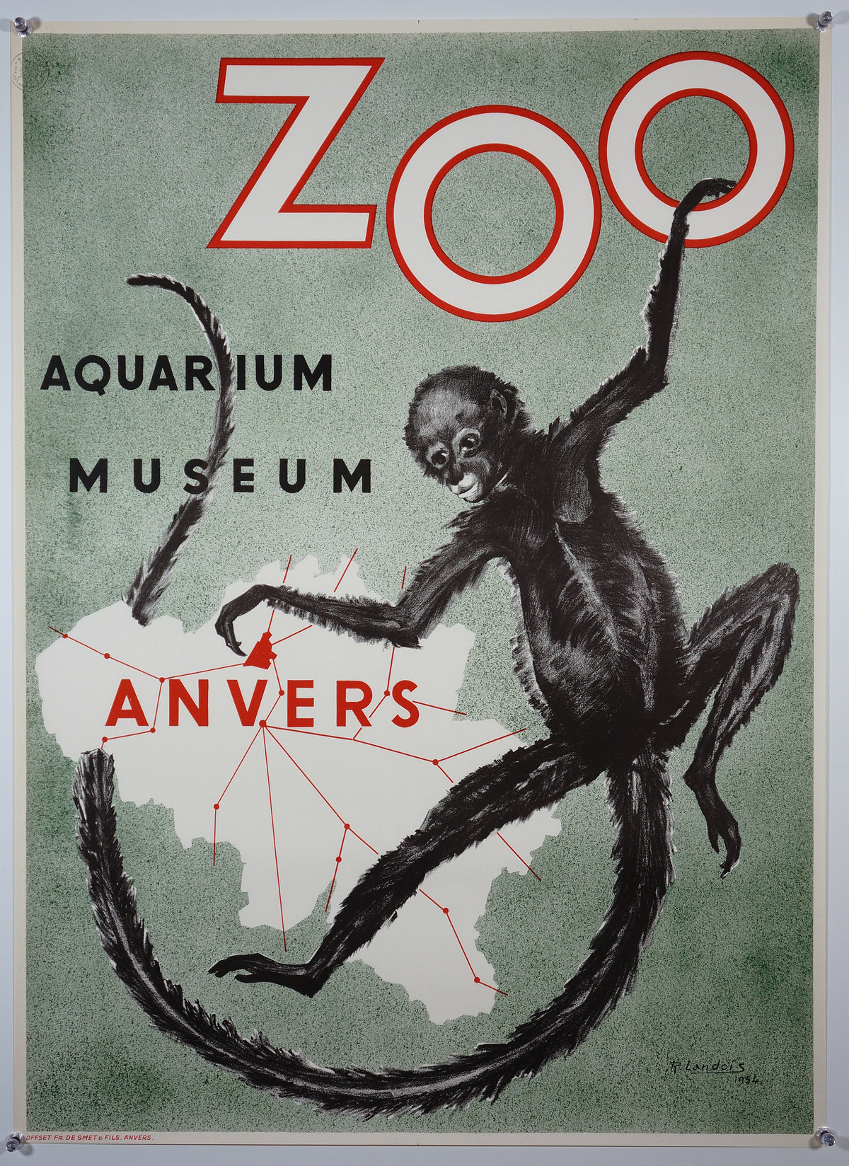 Zoo Anvers - Authentic Vintage Poster