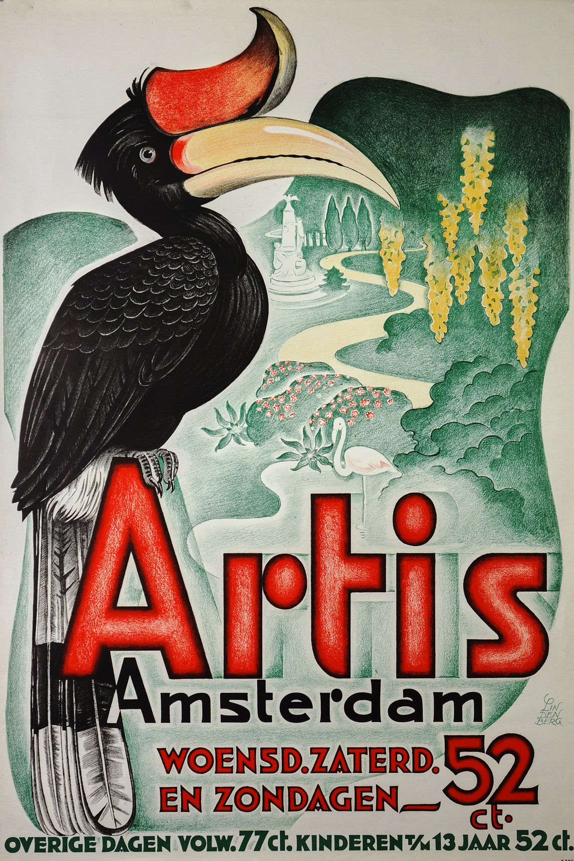 Artis Amsterdam - Authentic Vintage Poster
