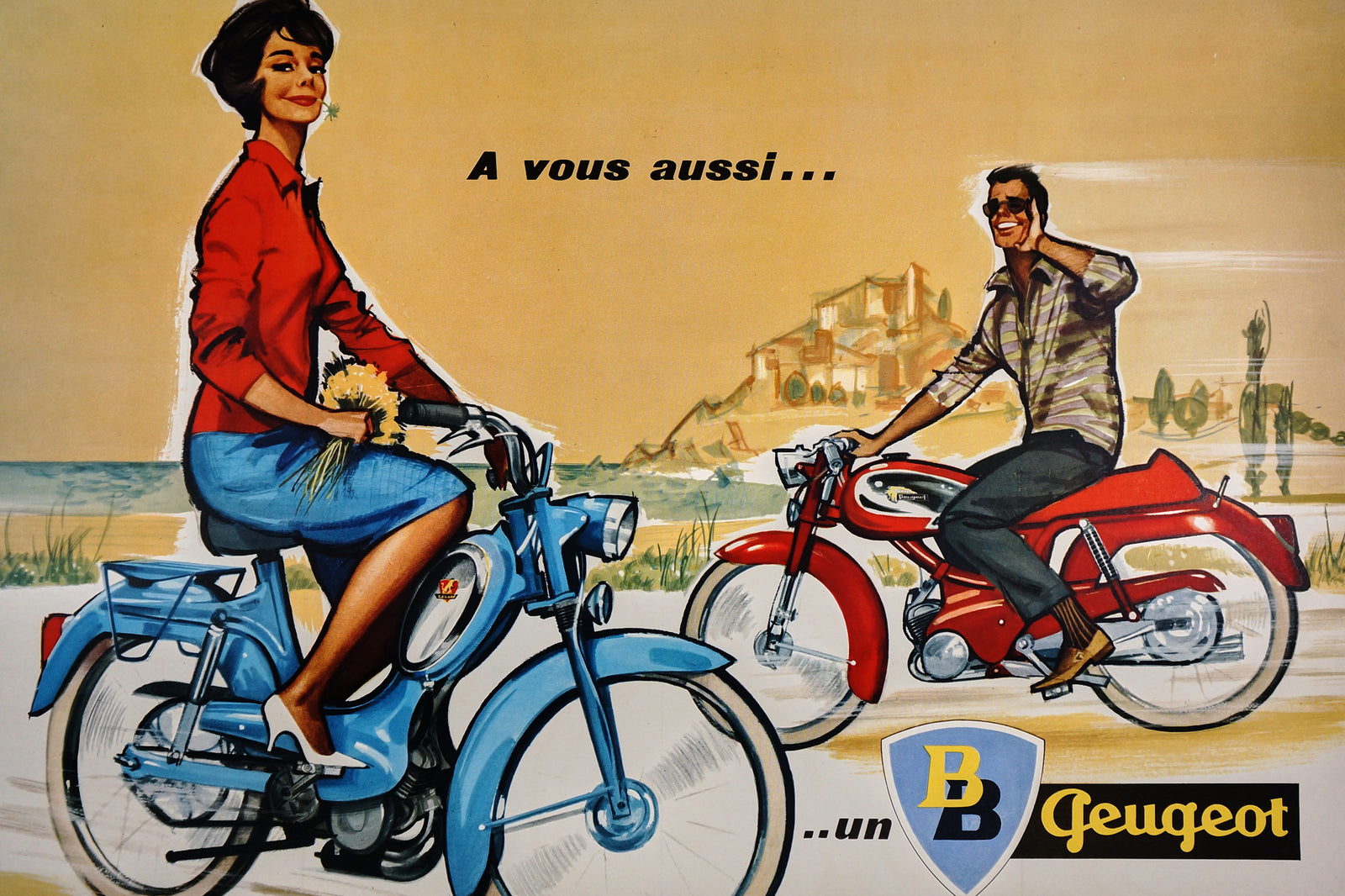 BB Peugeot - Authentic Vintage Poster