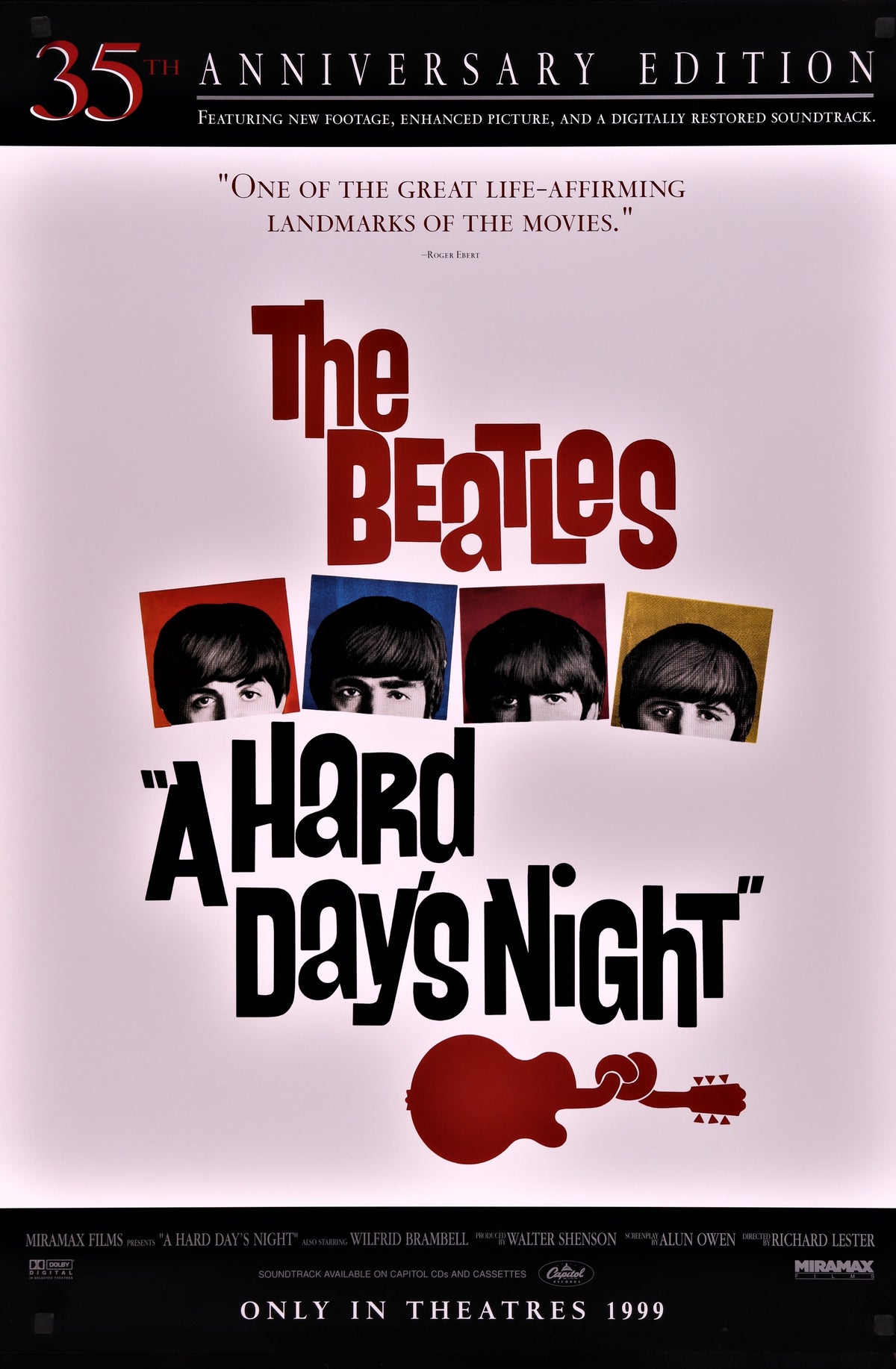 The Beatles- A Hard Day&#39;s Night - Authentic Vintage Poster