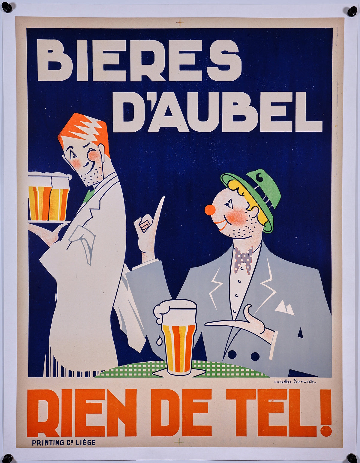 Bieres D&#39;Aubel - Authentic Vintage Poster