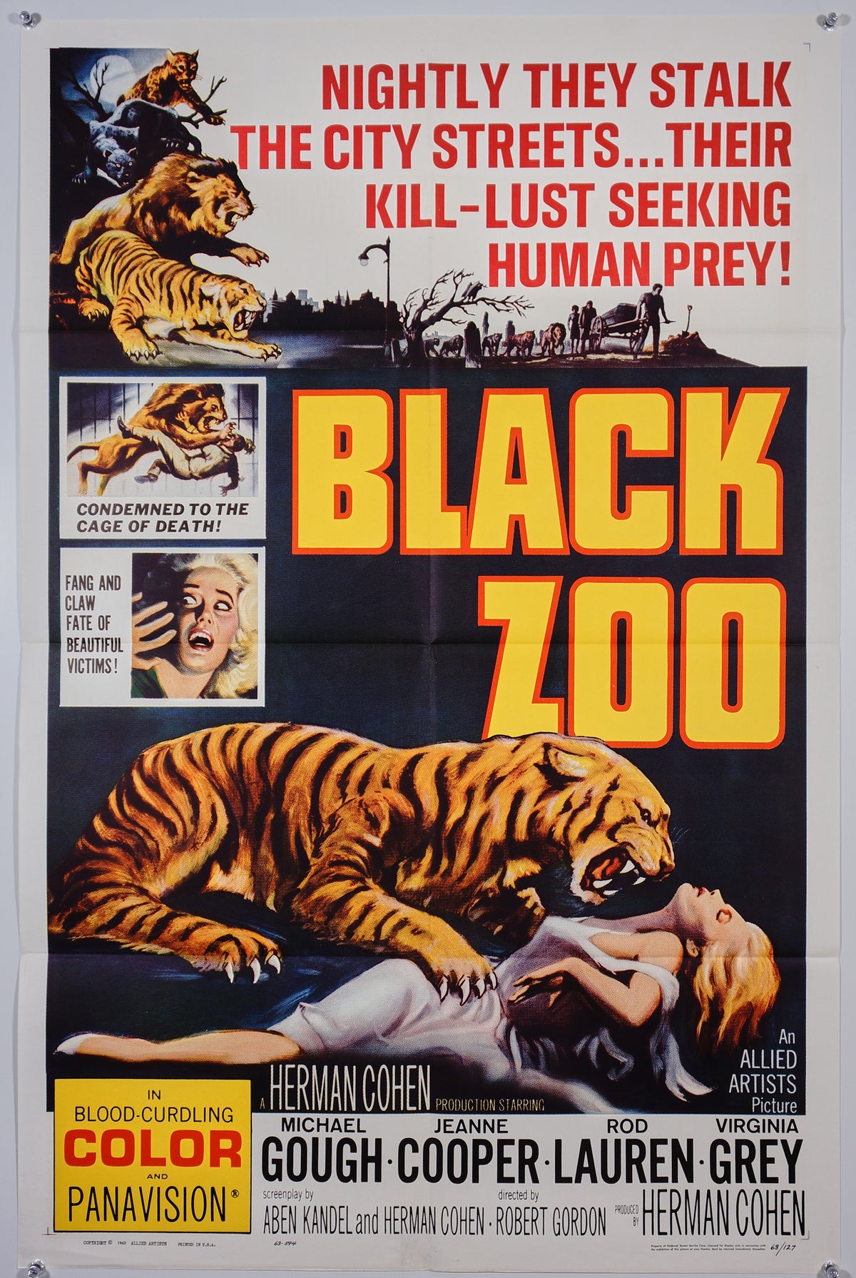 Black Zoo - Authentic Vintage Poster