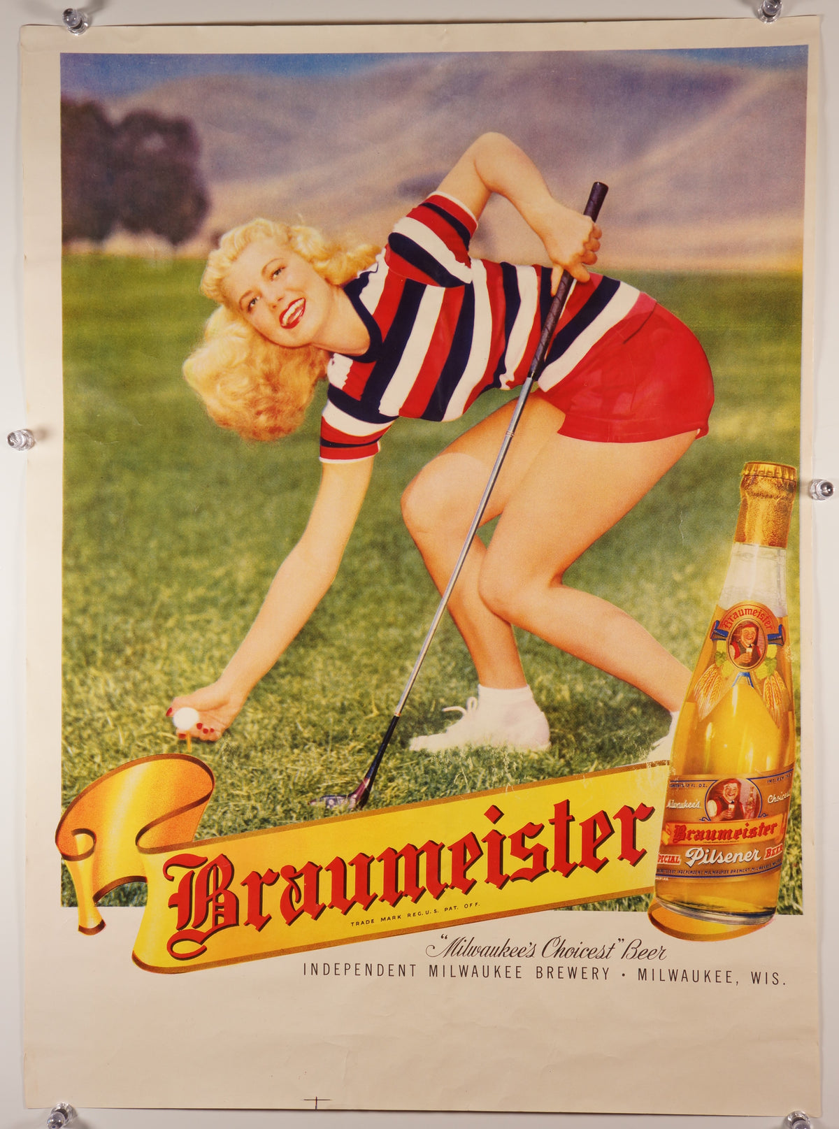 Braumeister Pilsner - Authentic Vintage Poster