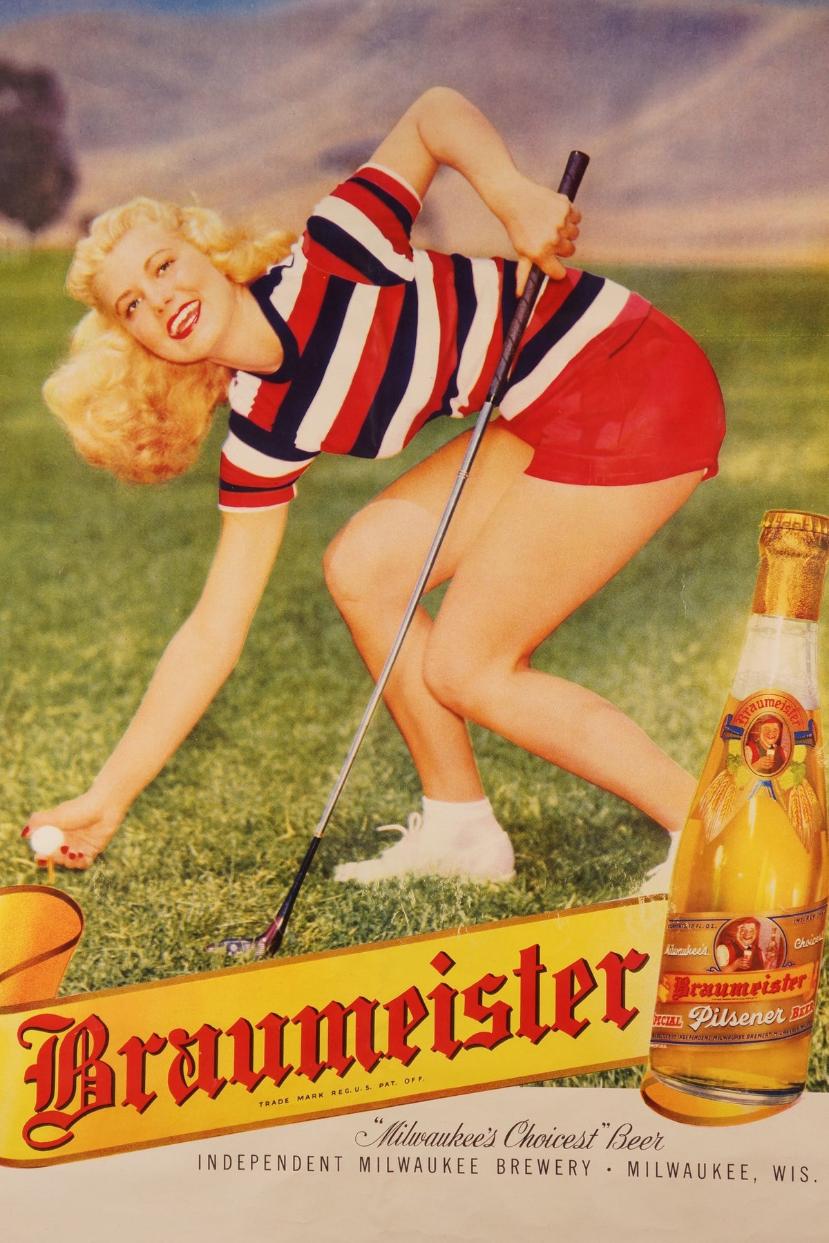 Braumeister Pilsner - Authentic Vintage Poster