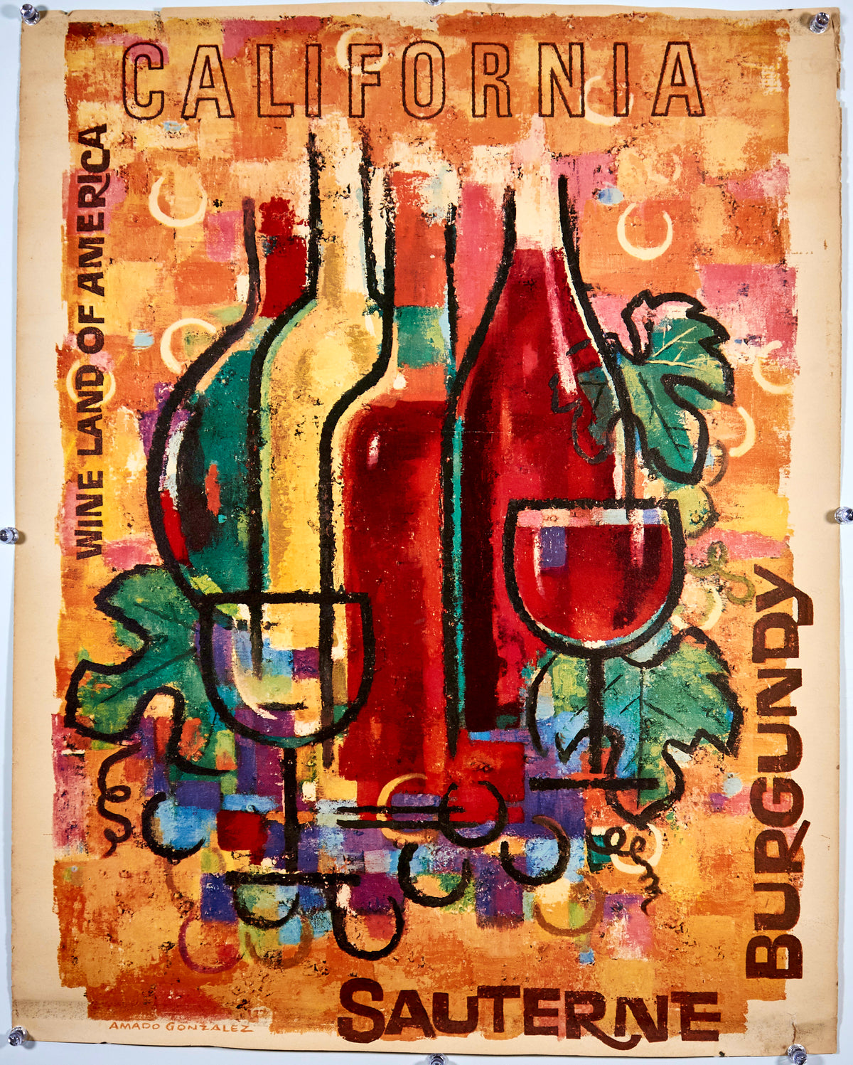 California Wines - Authentic Vintage Poster