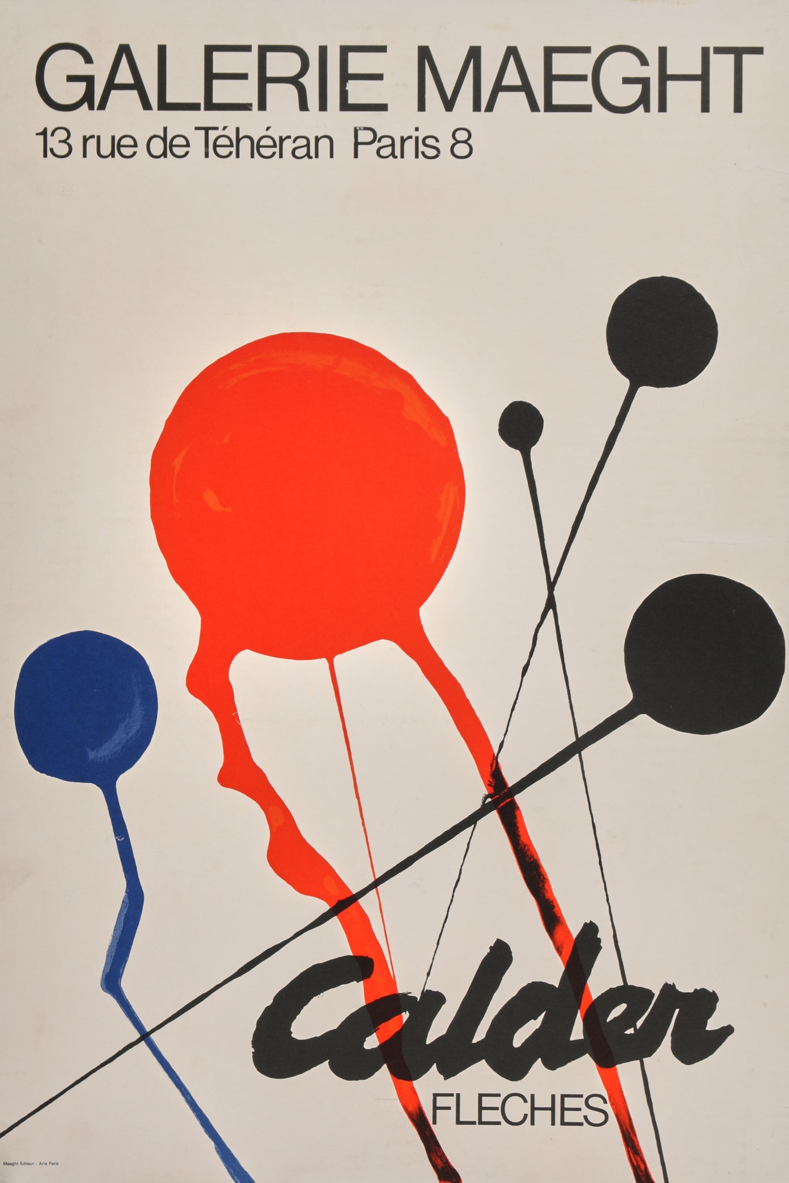 Alexander Calder- Fleches - Authentic Vintage Poster
