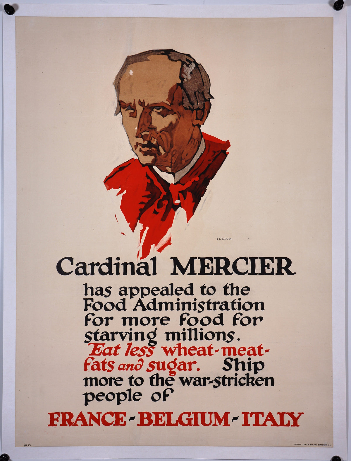 Cardinal Mercier - Authentic Vintage Poster
