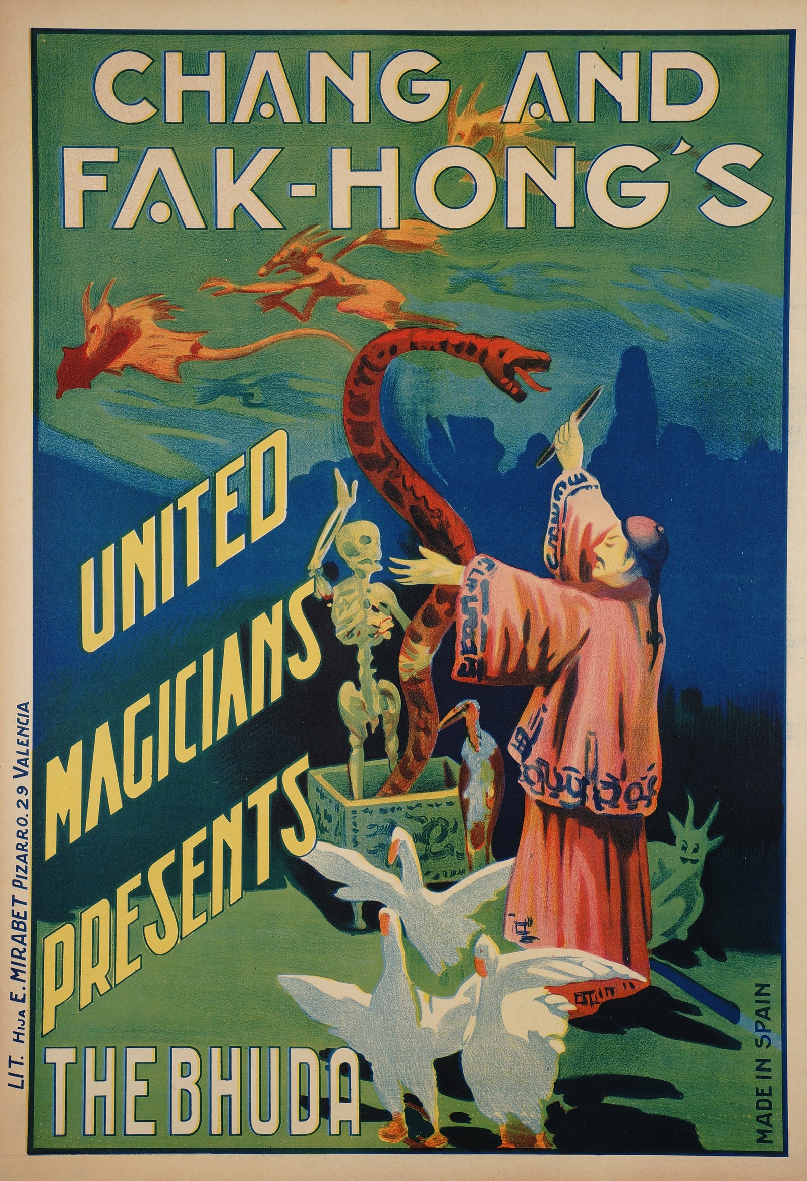 Chang and Fak-Hong's - Authentic Vintage Poster