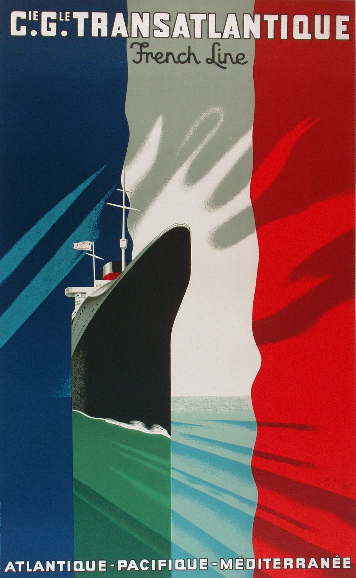 Cie. Gle. Transatlantique - Authentic Vintage Poster