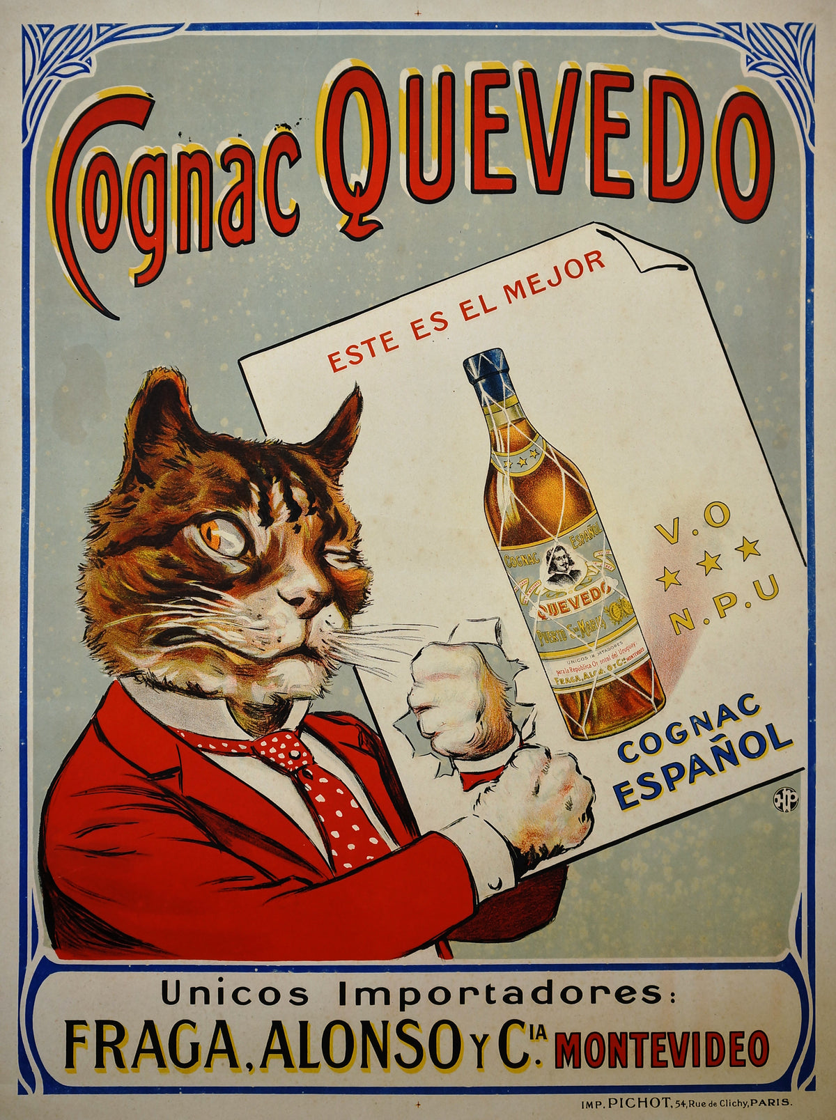 Cognac Quevedo - Authentic Vintage Poster