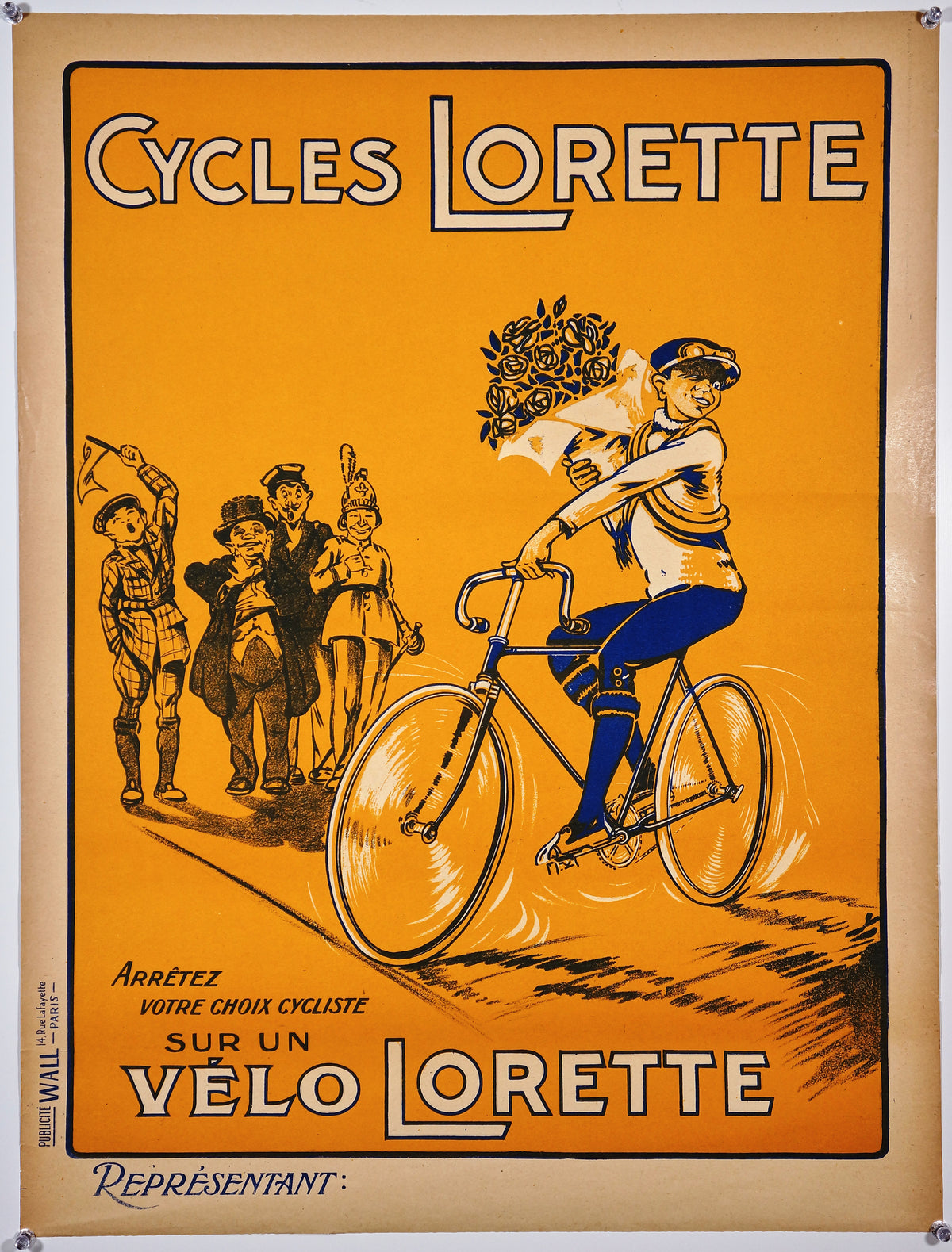 Cycles Lorette - Authentic Vintage Poster