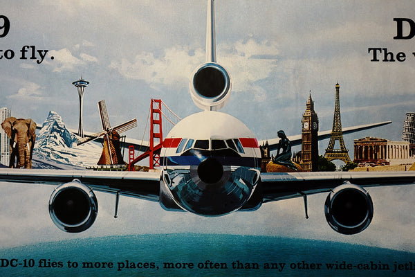 McDonnell Douglas DC-10 - Authentic Vintage Poster