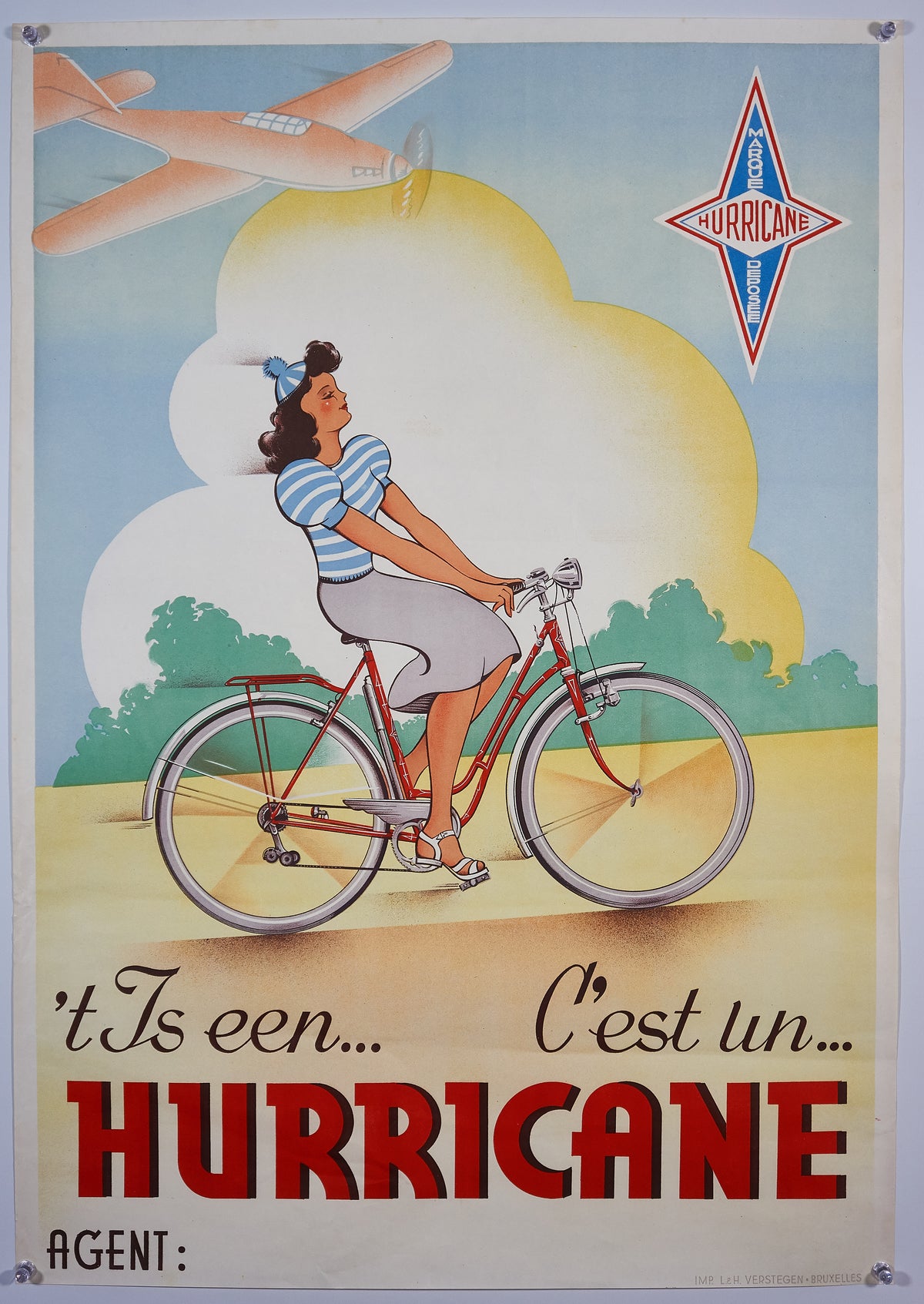 C&#39;est un Hurricane - Authentic Vintage Poster