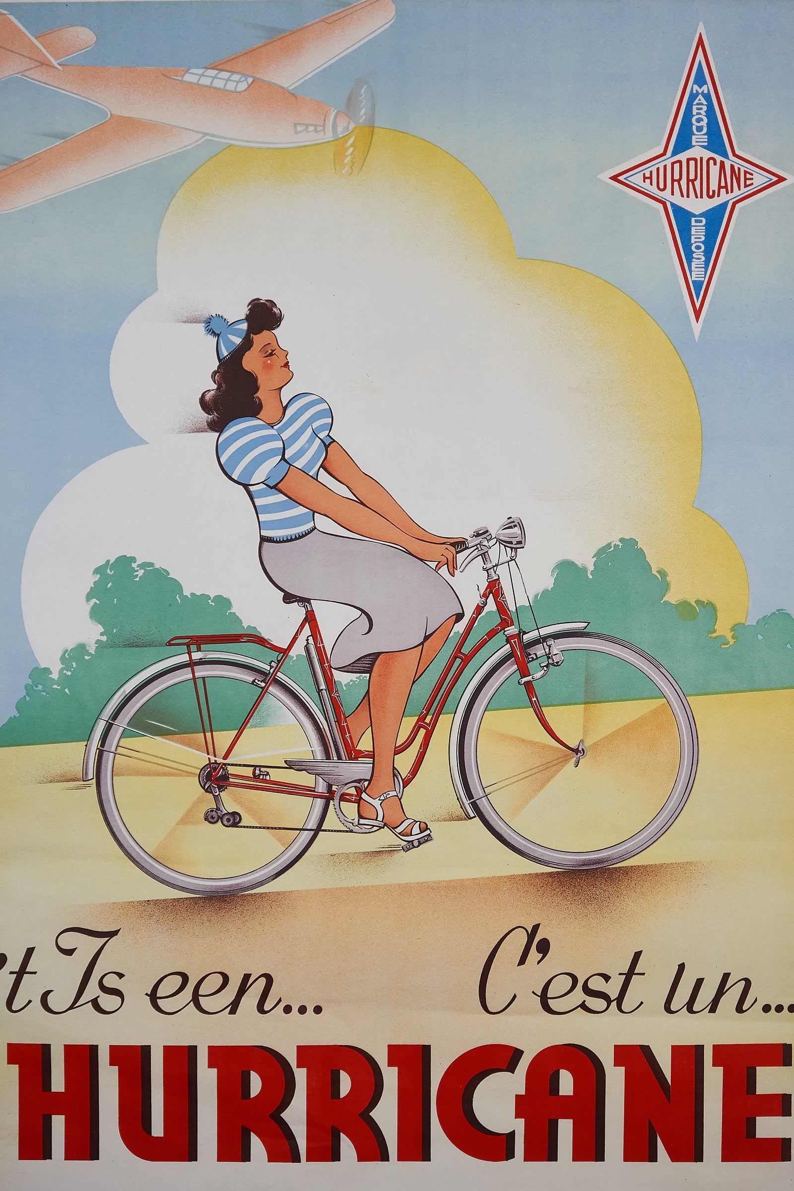 C'est un Hurricane - Authentic Vintage Poster