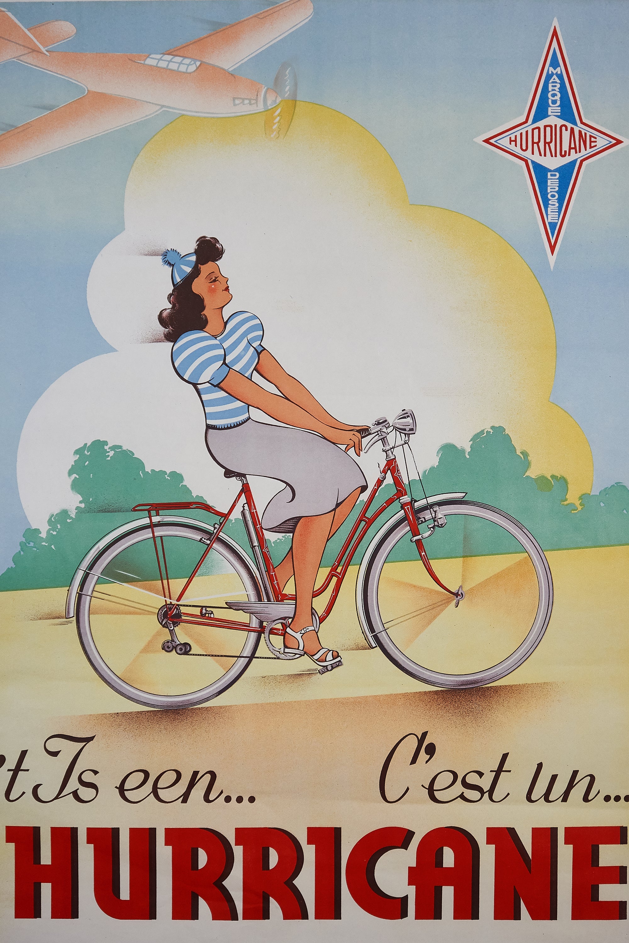 C'est un Hurricane - Authentic Vintage Poster