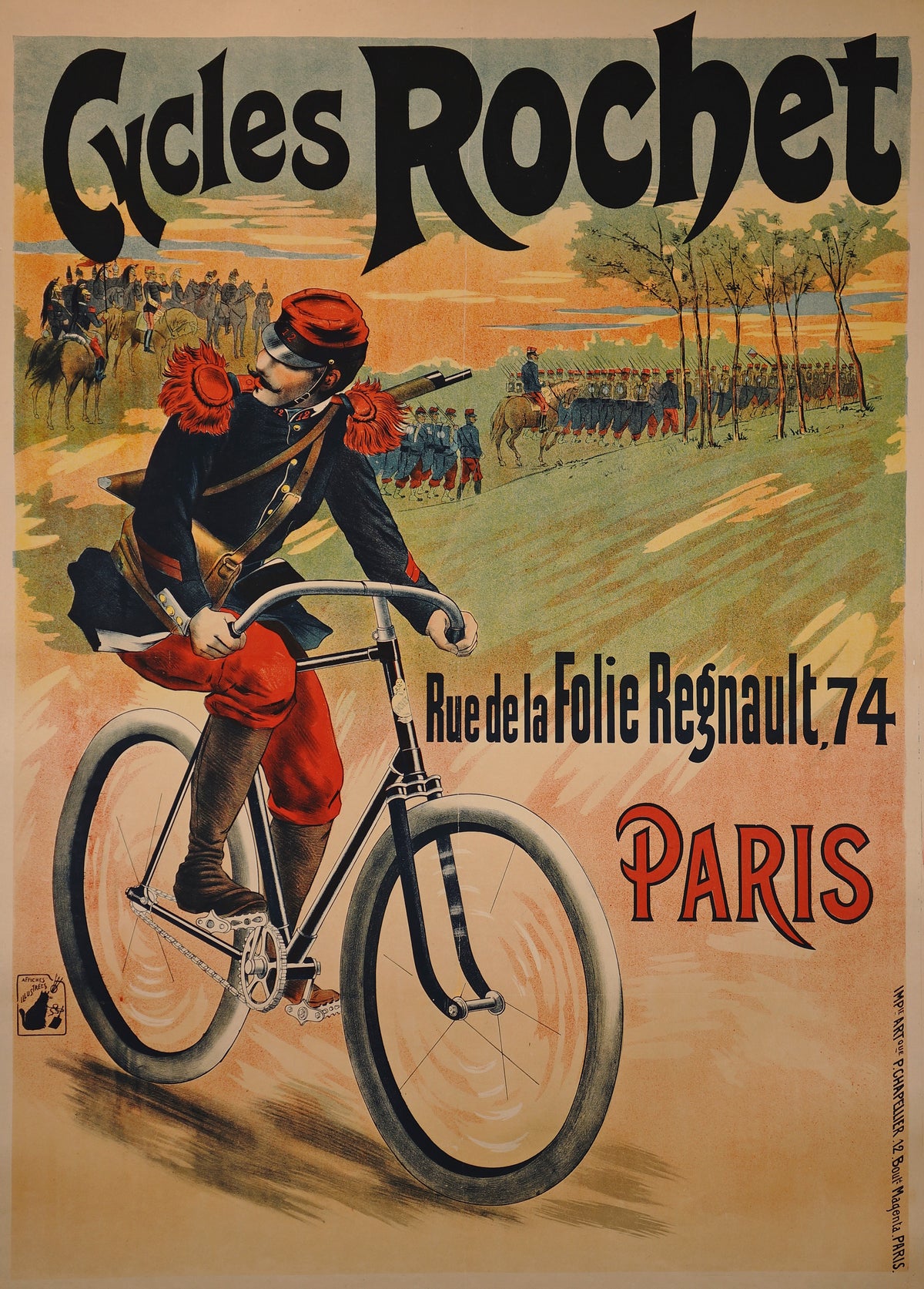Cycles Rochet - Authentic Vintage Poster