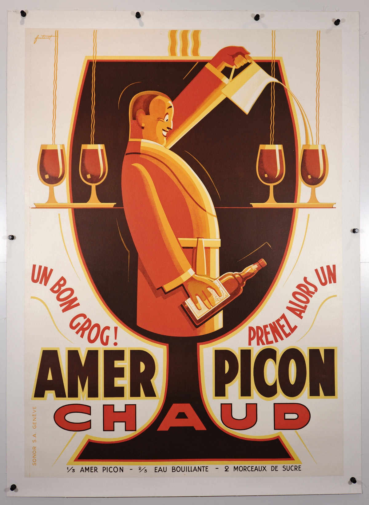 Amer Picon Chaud - Authentic Vintage Poster