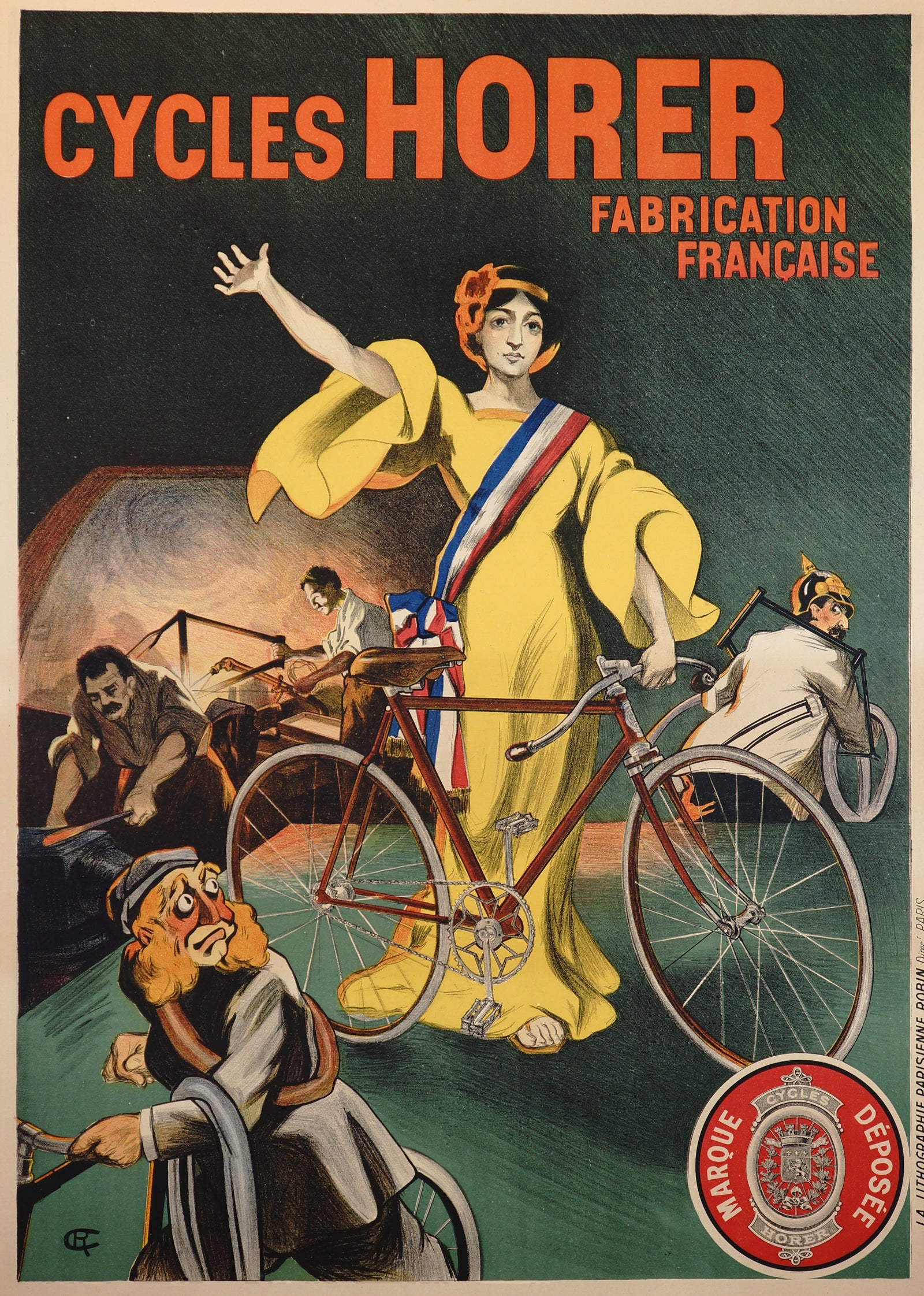 Cycles Horer - Authentic Vintage Poster